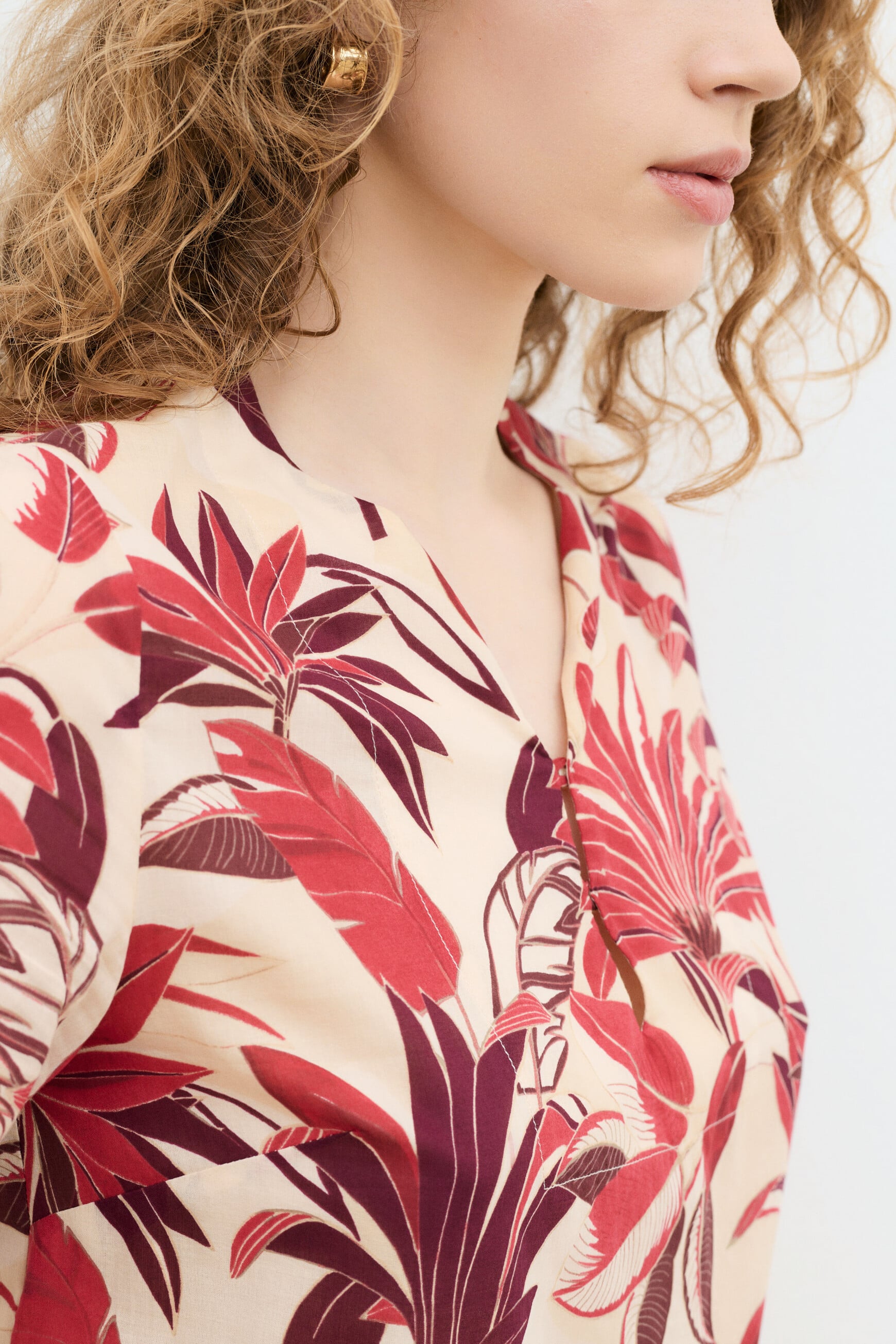 Chemise Cecilia ecru femme