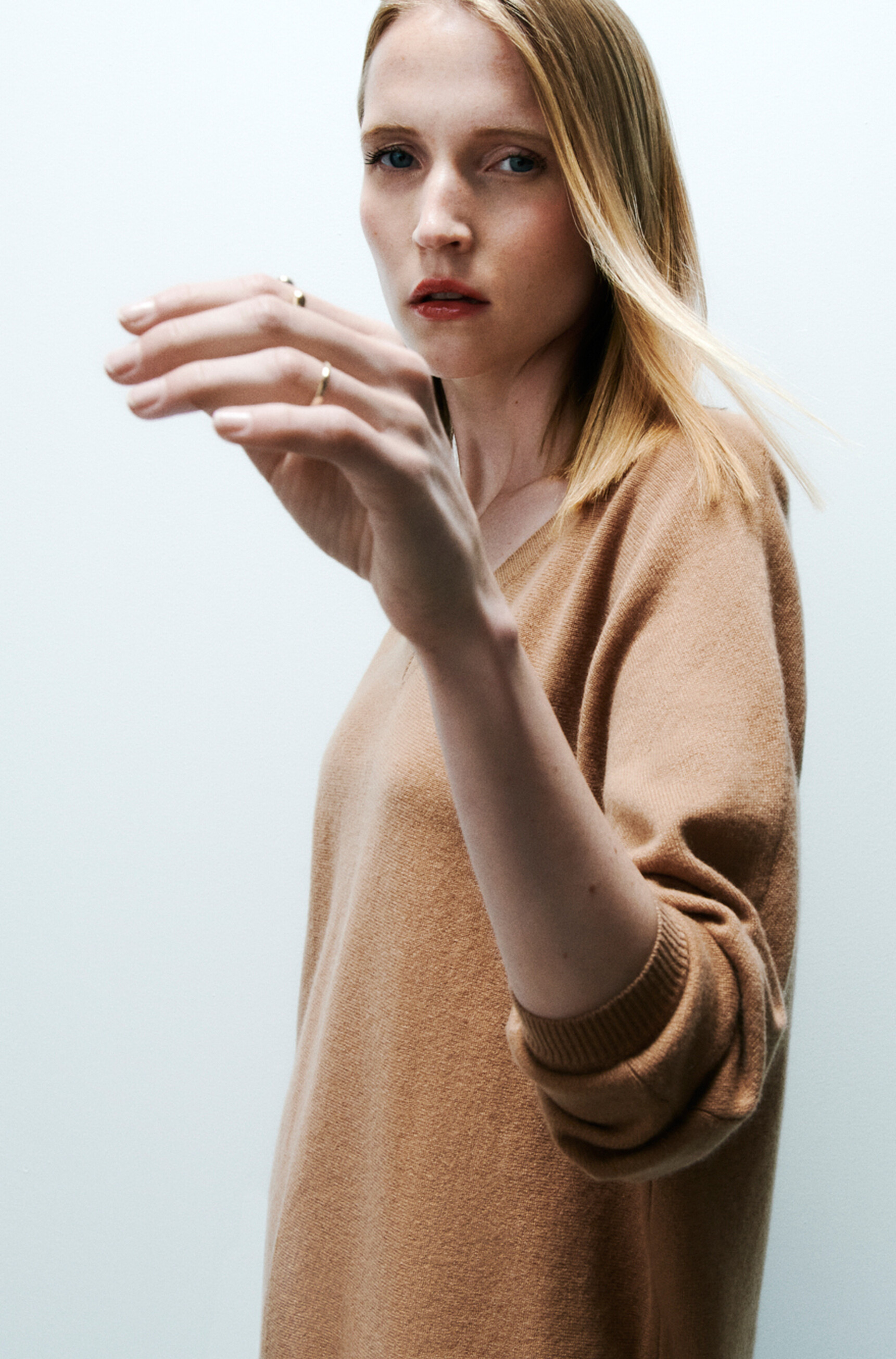 pull maïwen camel femme