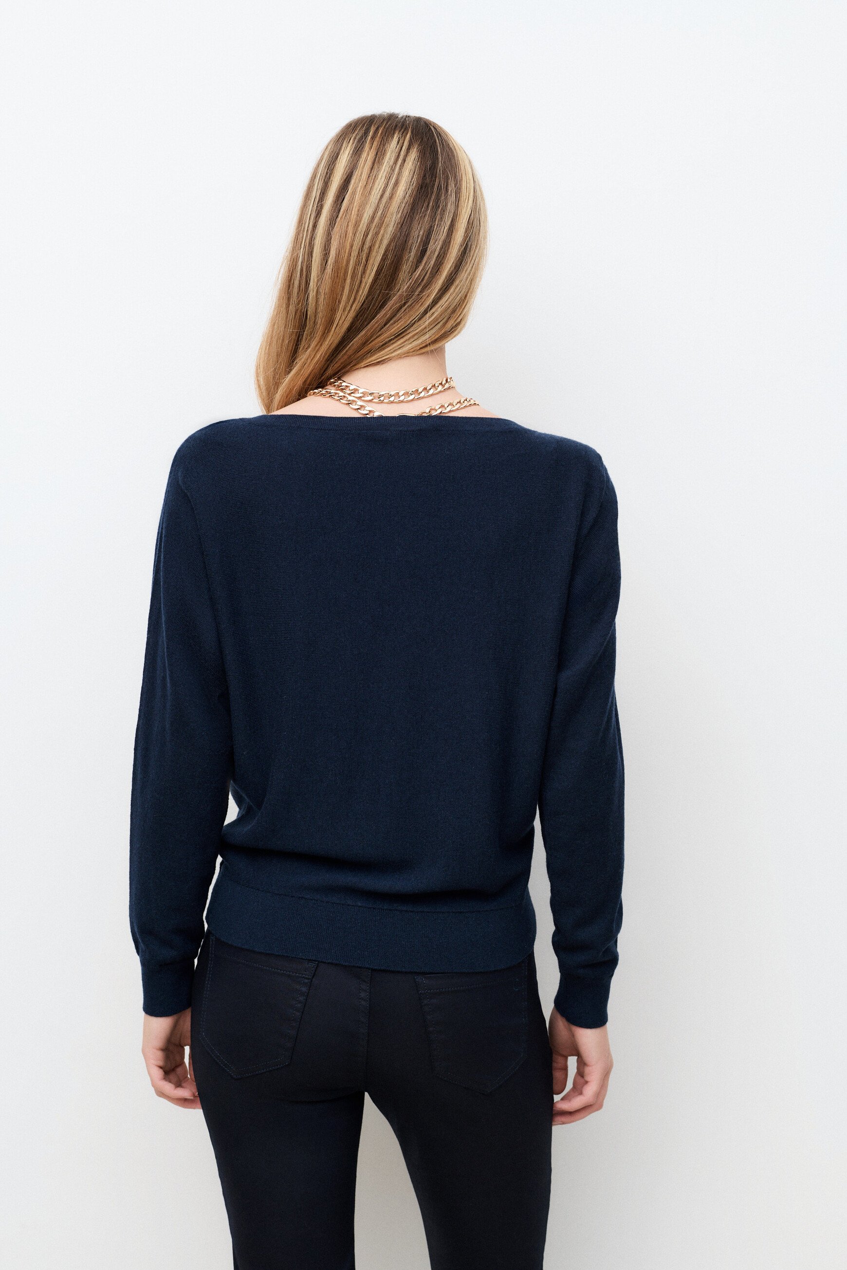 Pull Mvaleria bleu marine femme