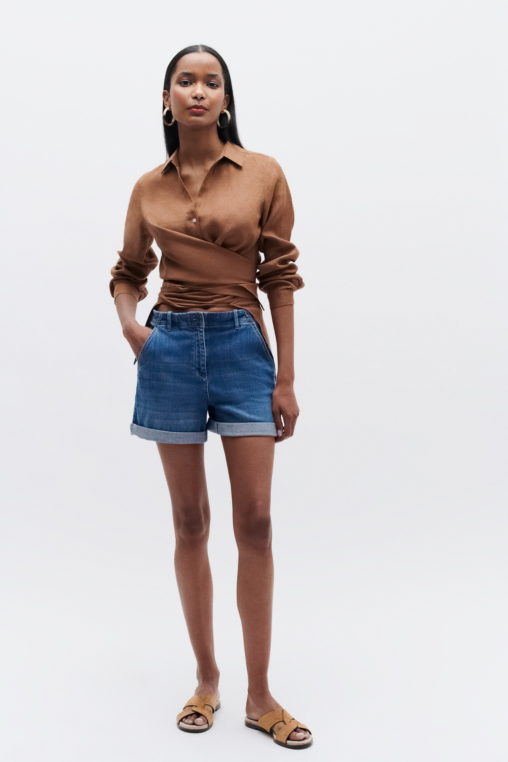 Shorts Salviano denim stone damen