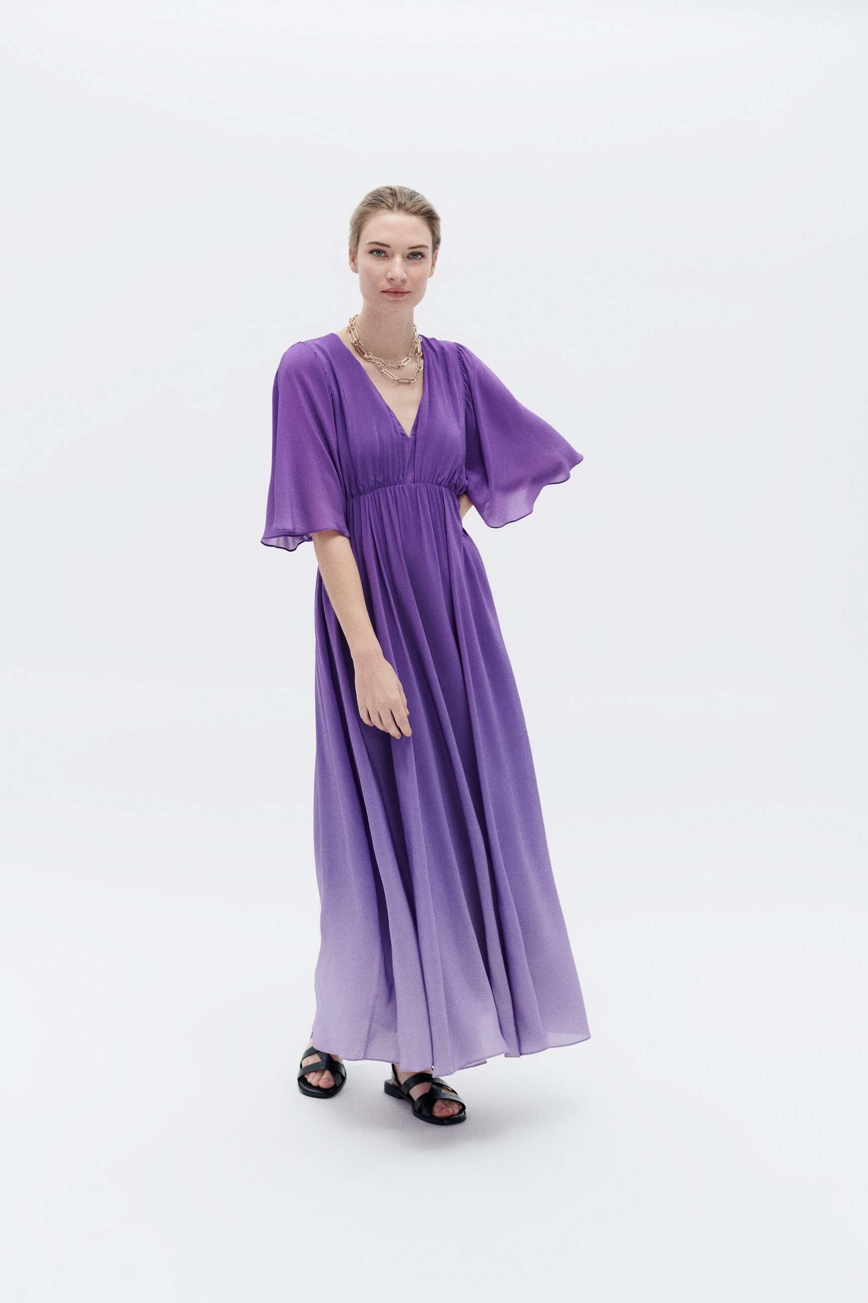 Robe rebeca violet femme