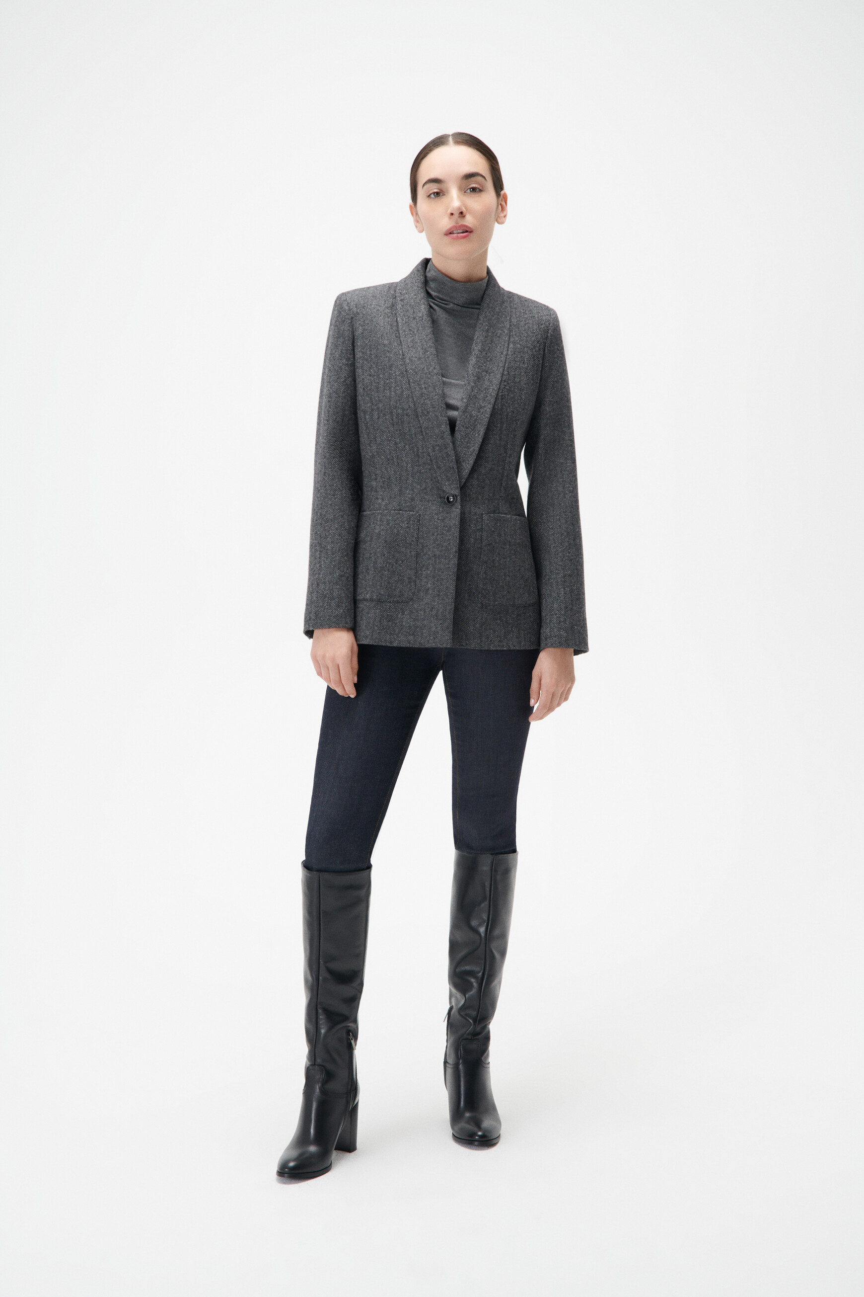 Veste valeria gris fonce femme
