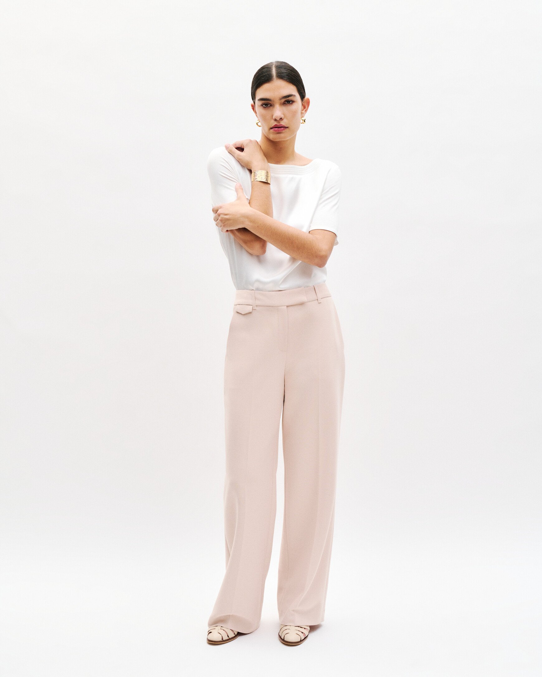 T-shirt trosi ivoire femme