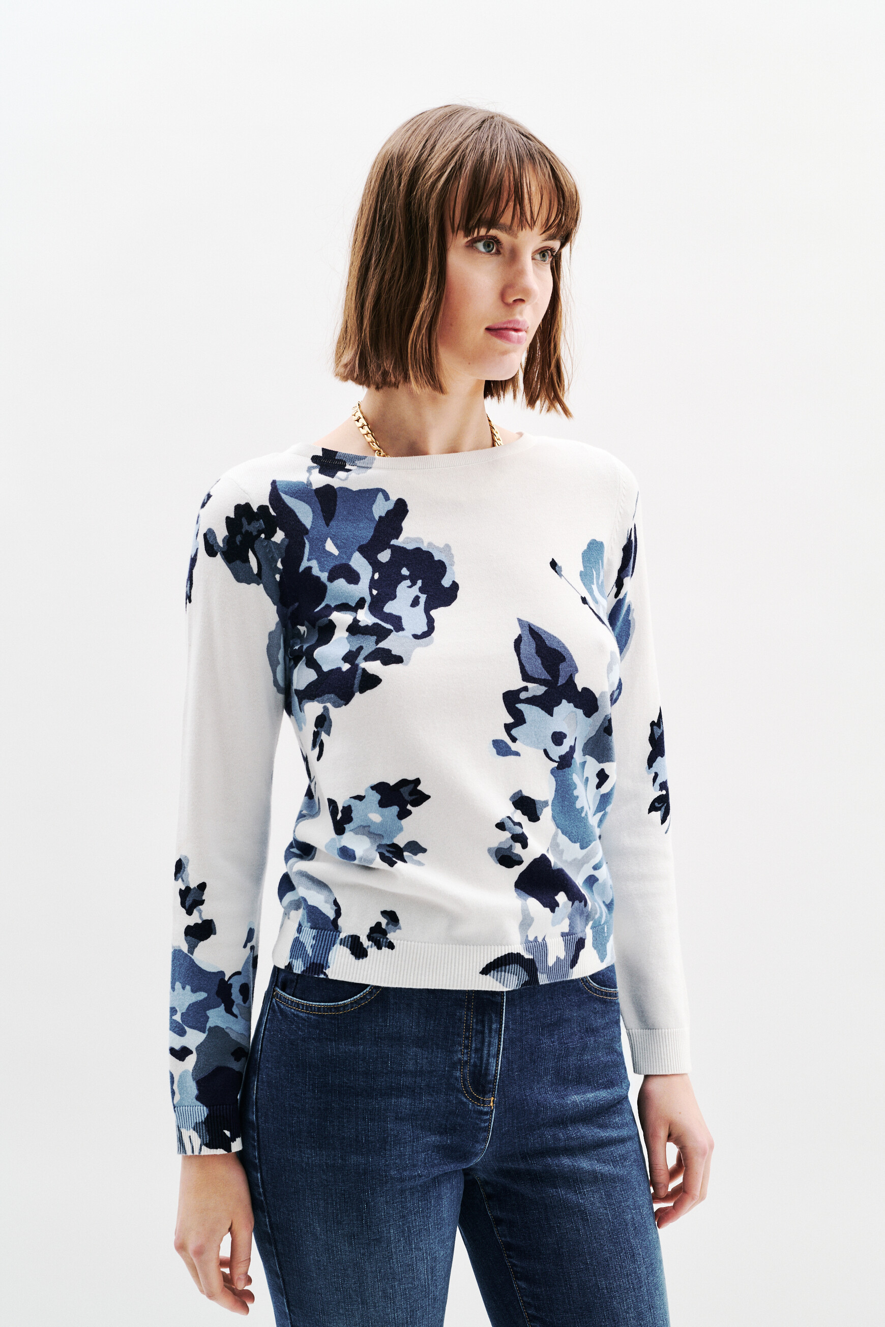 trui mluke blauw vrouw Trui Mluke blauw vrouw