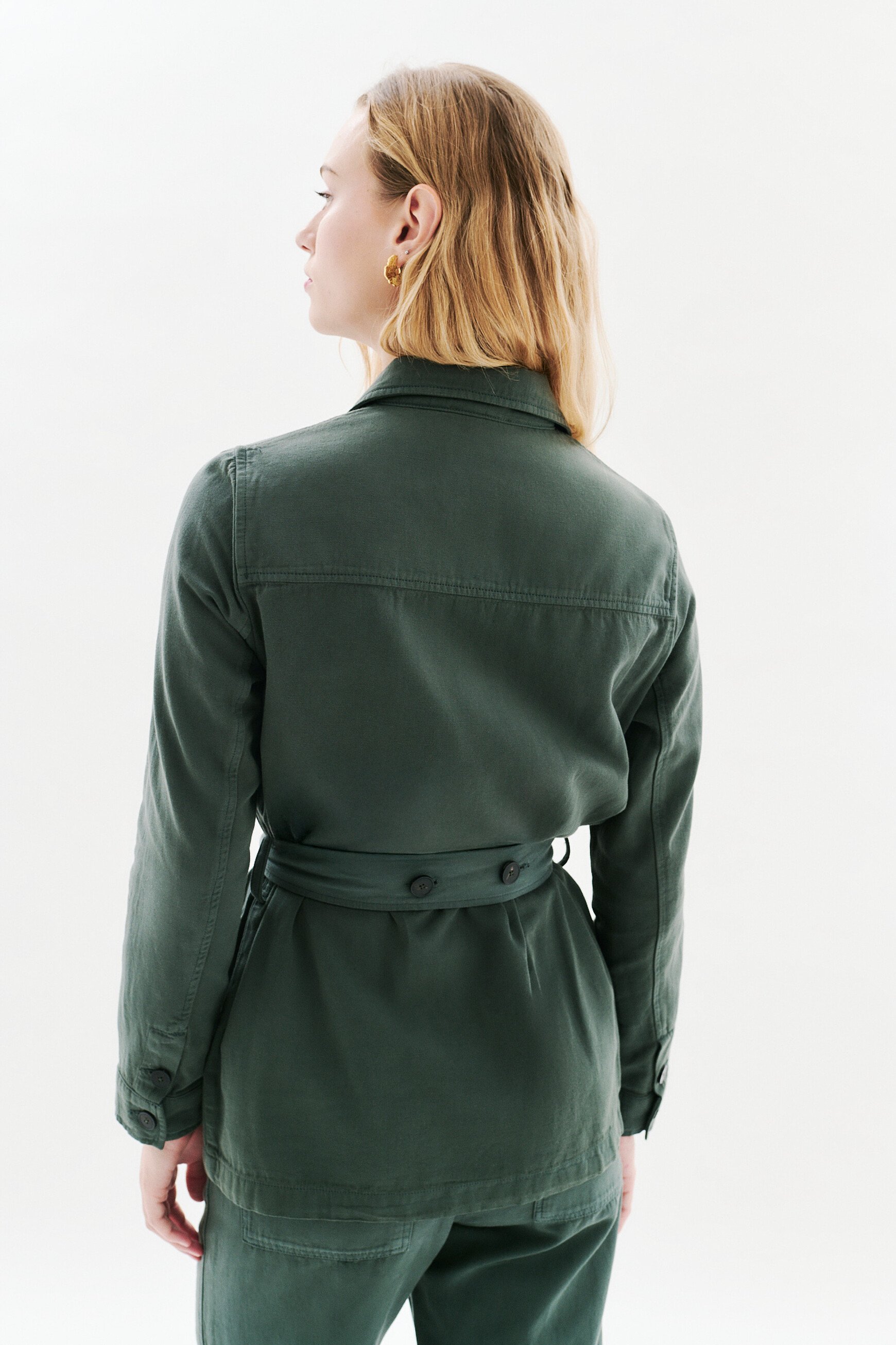 Veste Saharienne Vkelly2 vert kaki femme