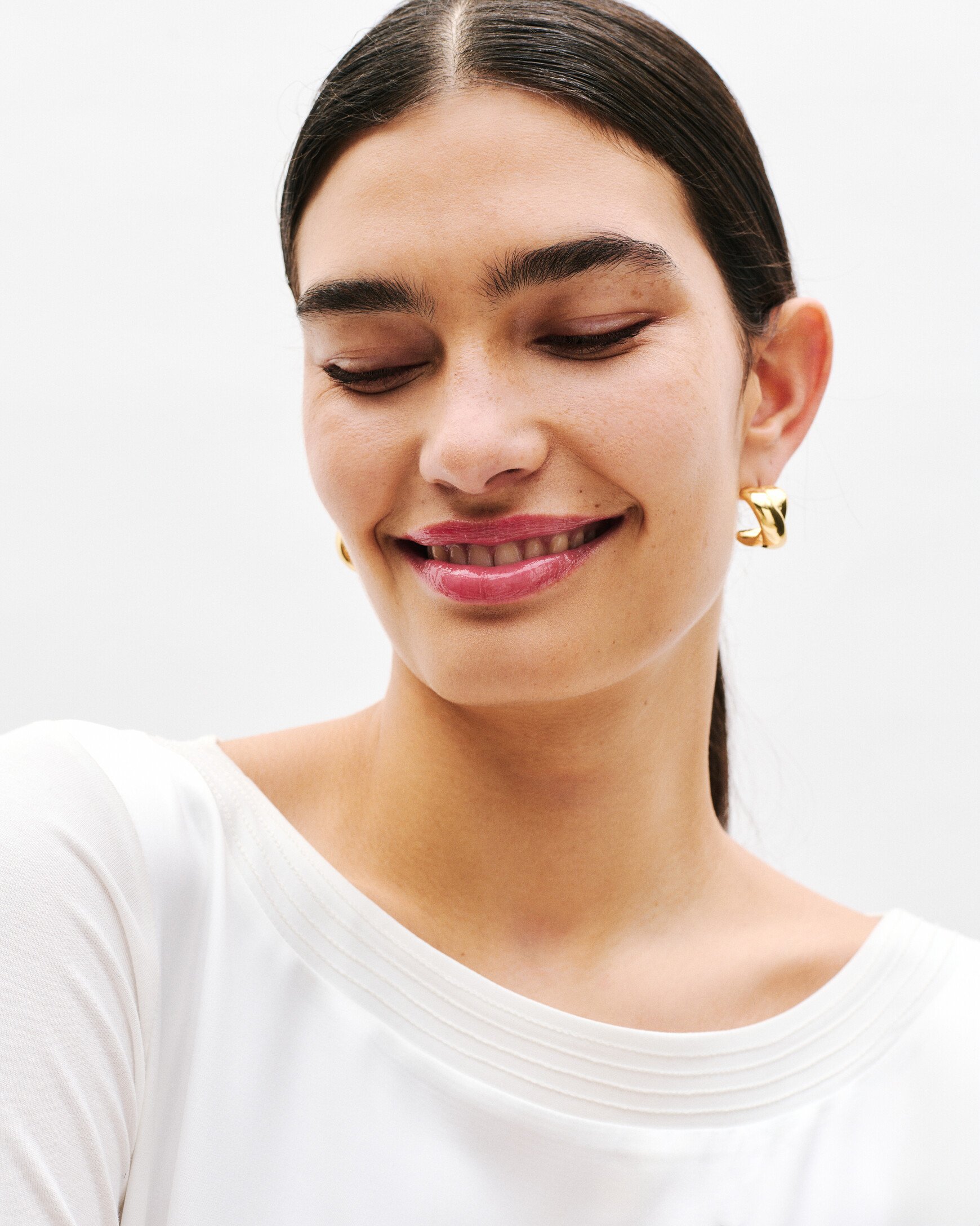 T-shirt trosi ivoire femme