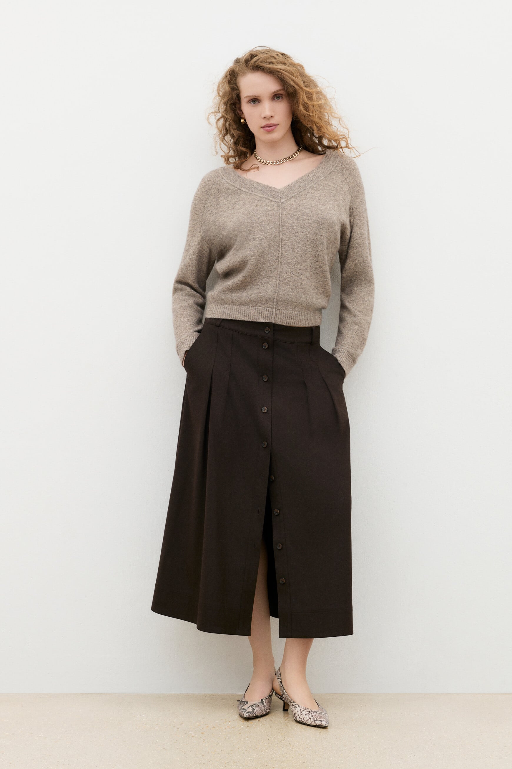 Mjerry sweater taupe woman