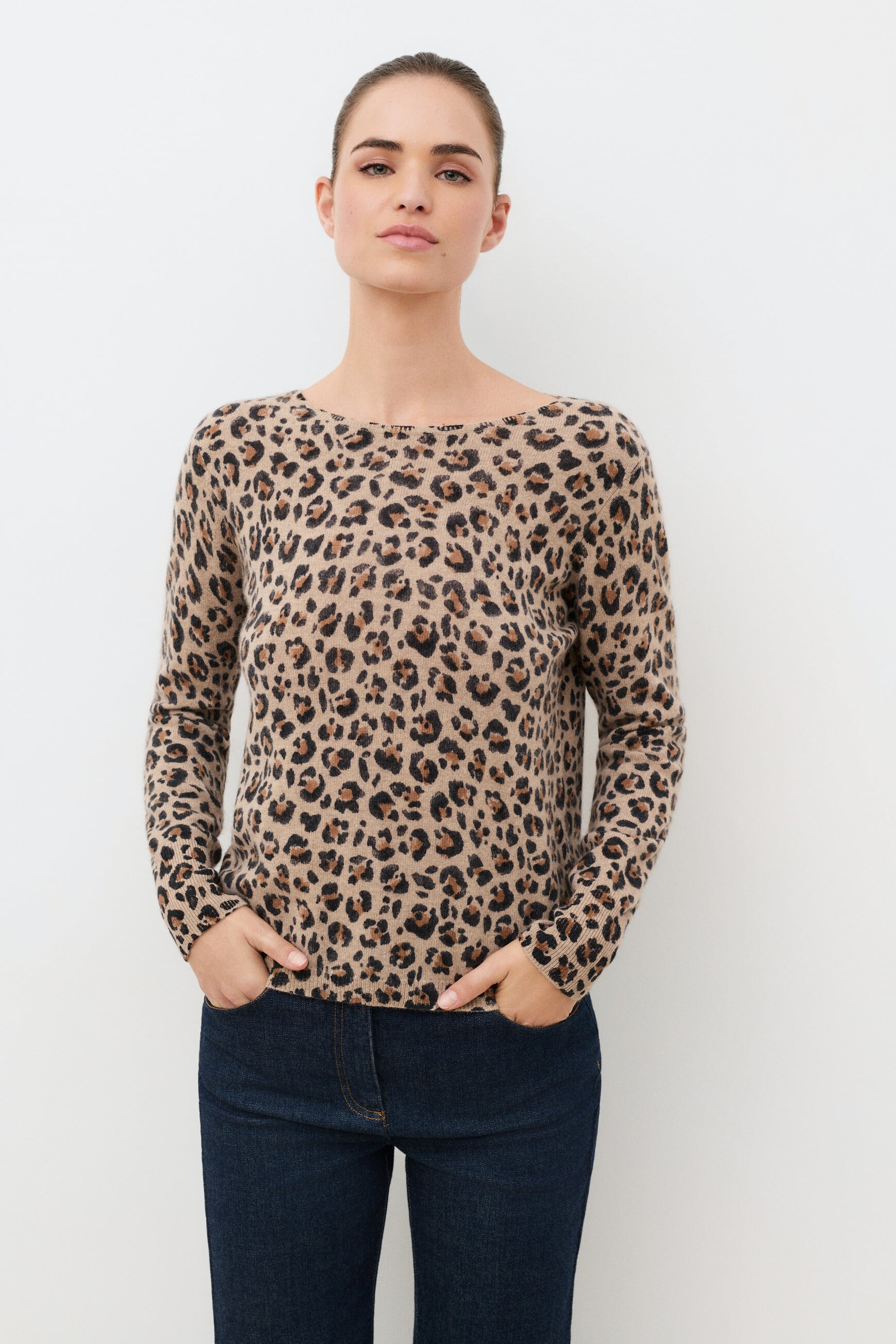 Mzoelo sweater 100% cashmere light grey woman