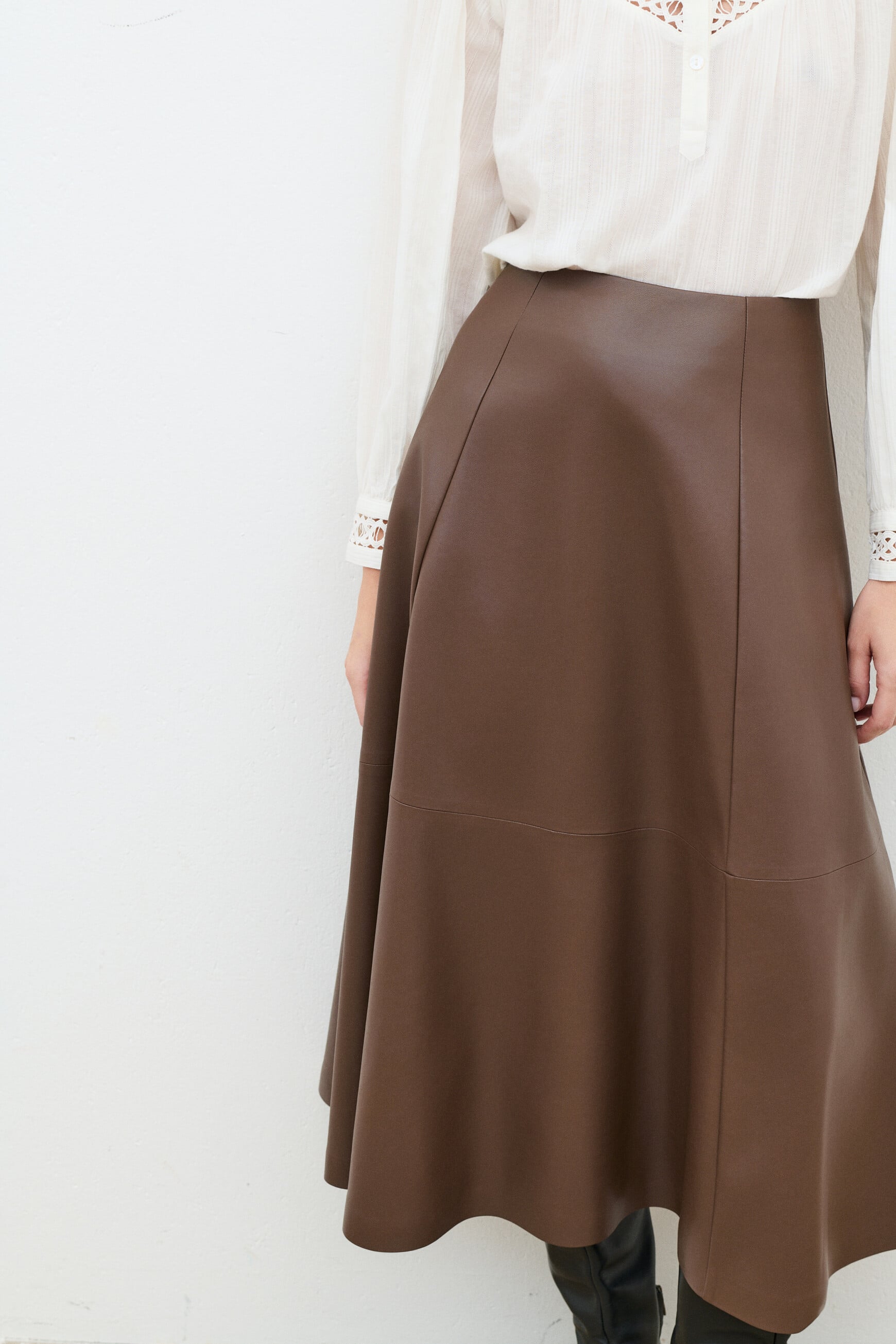 Jupe Jpeyton marron chocolat femme