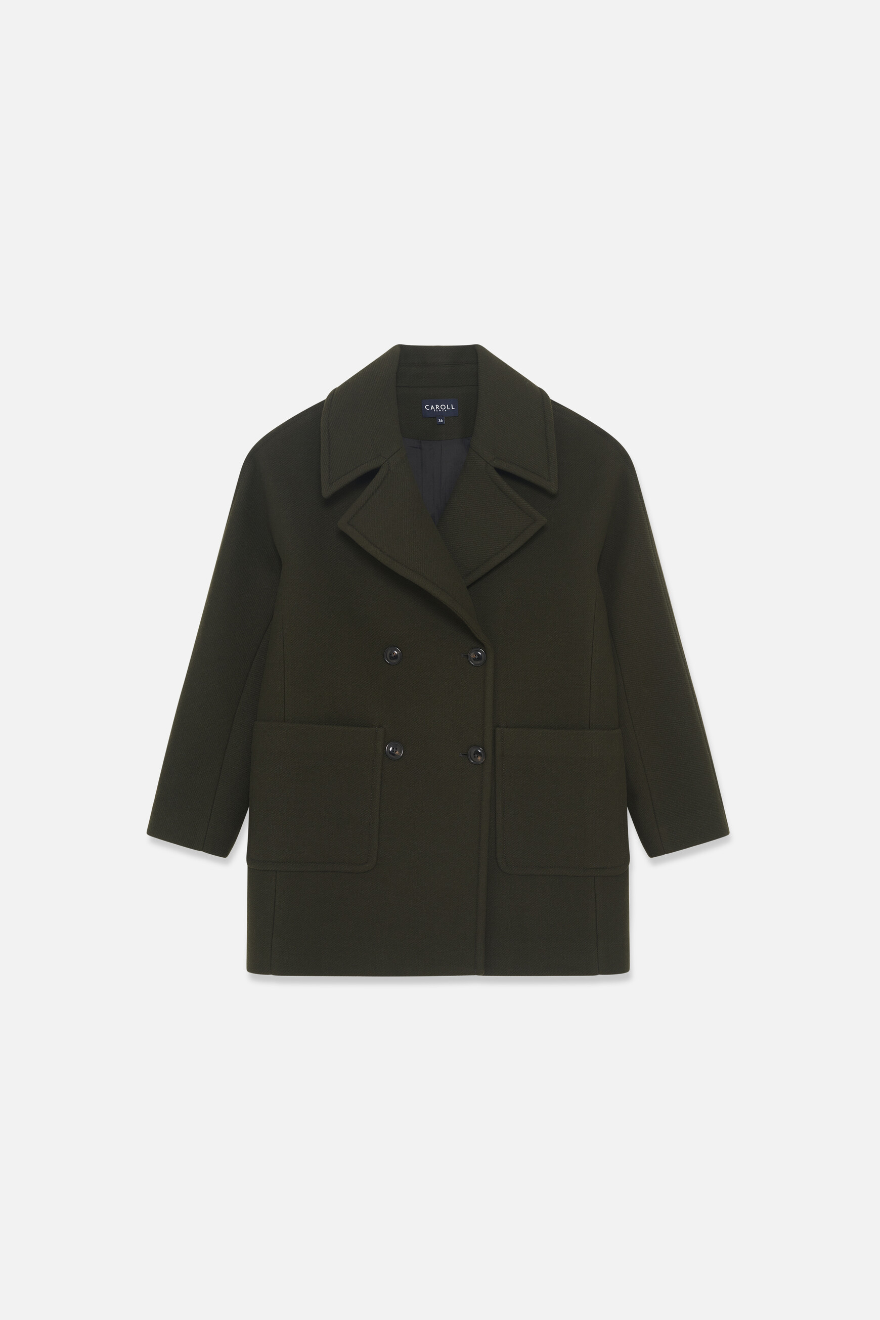 Guitare coat light green woman