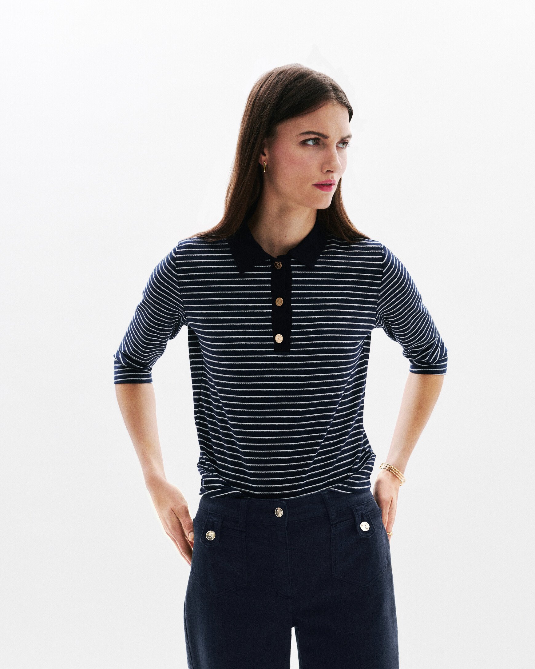 pantalon pietro bleu marine femme Pantalon Pietro bleu marine femme