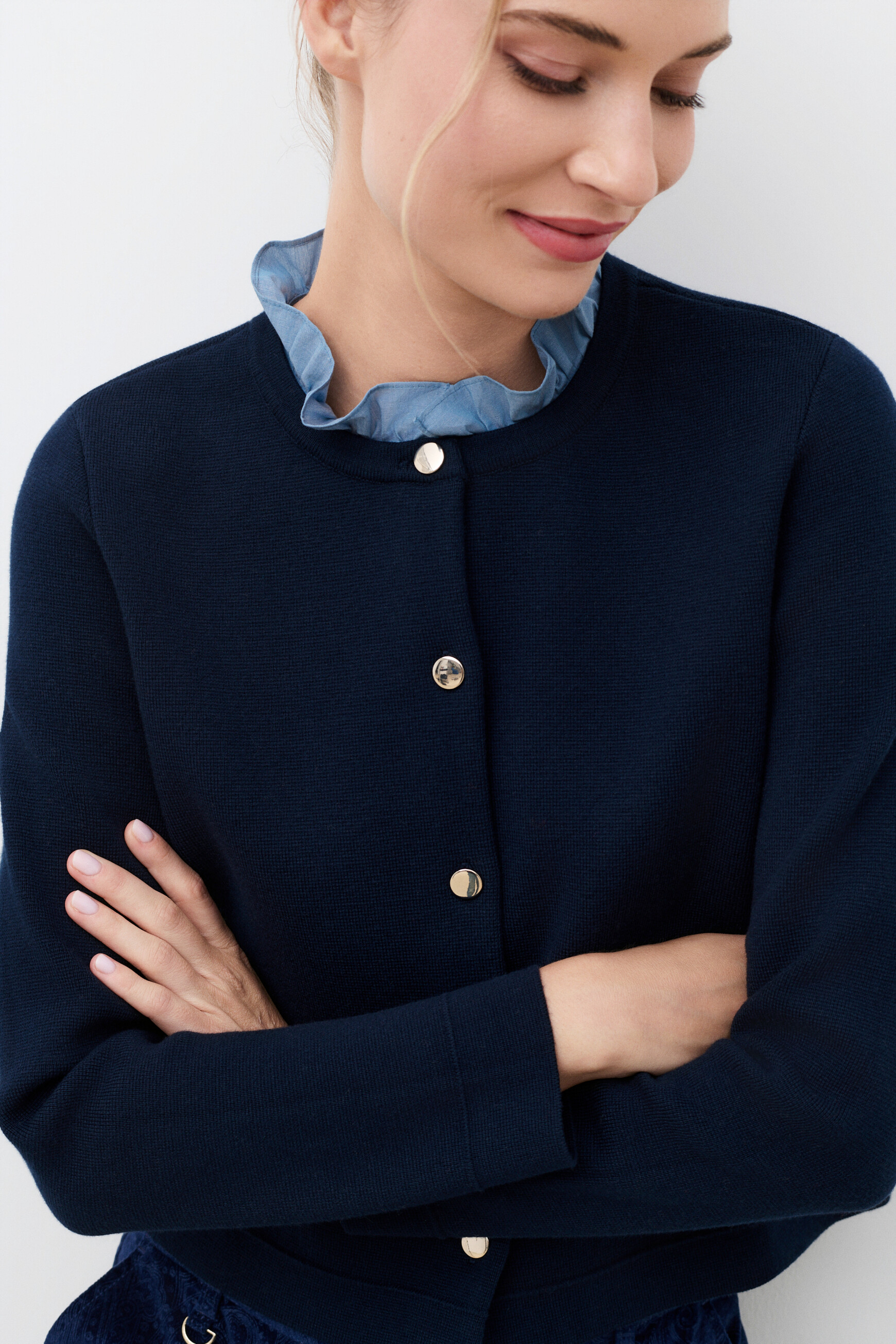 Mdelwyn sweater navy blue woman