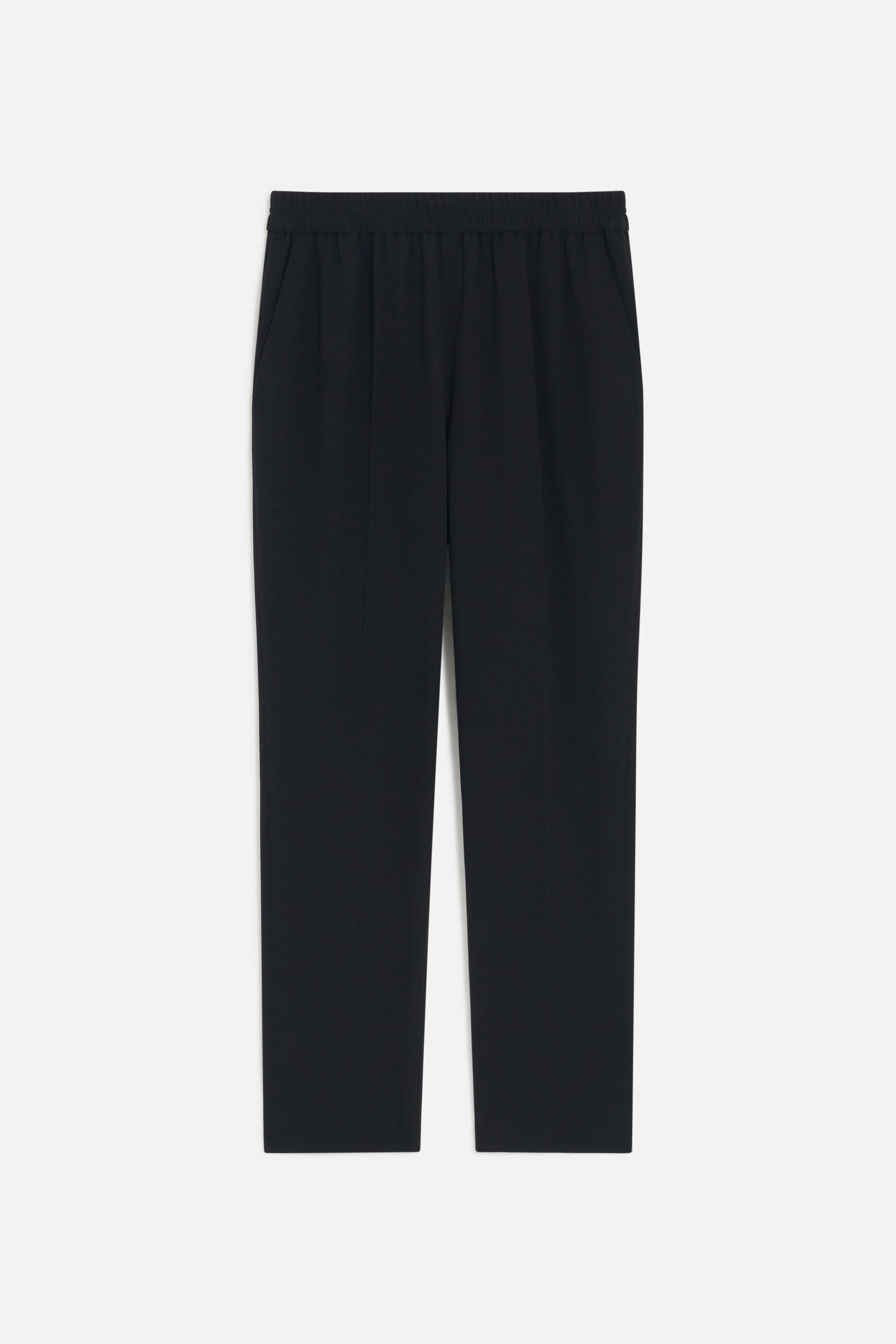 Pantalon pline noir femme