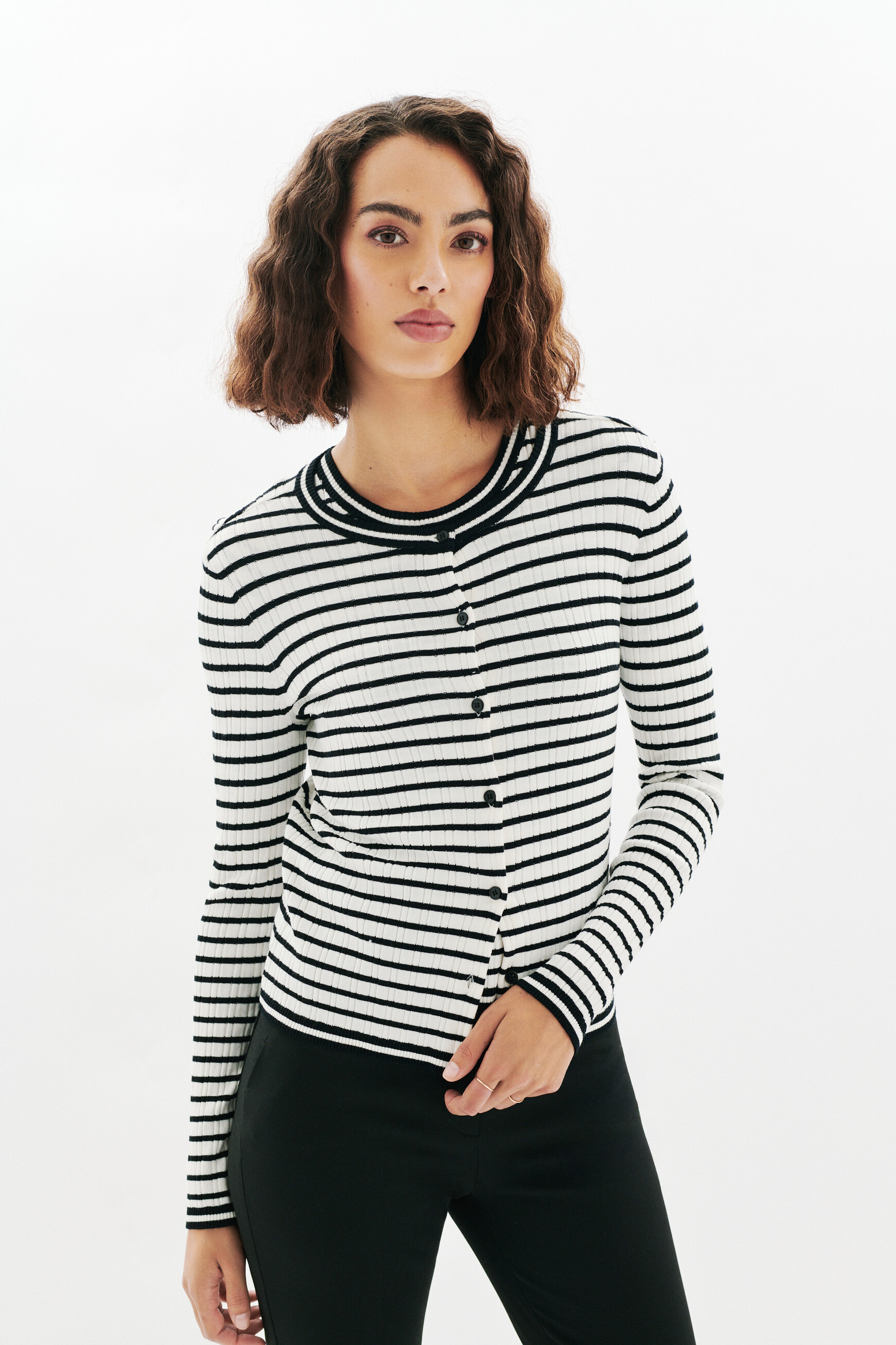 Pepita sweater black woman