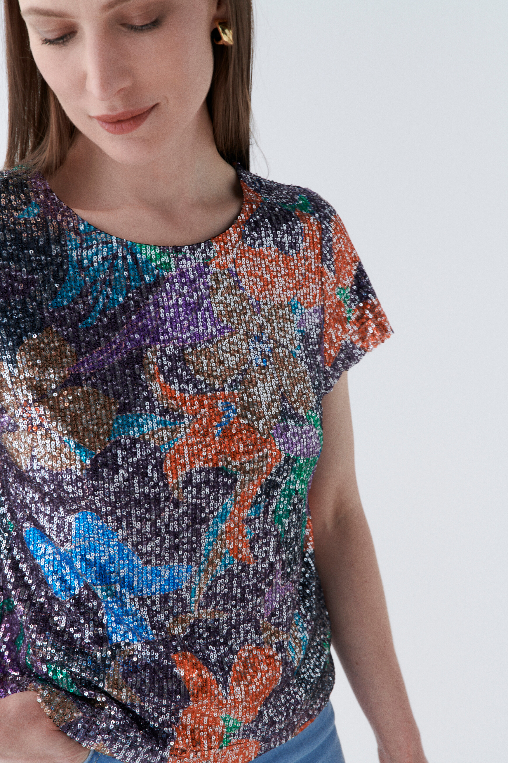 Blouse femme orange outlet