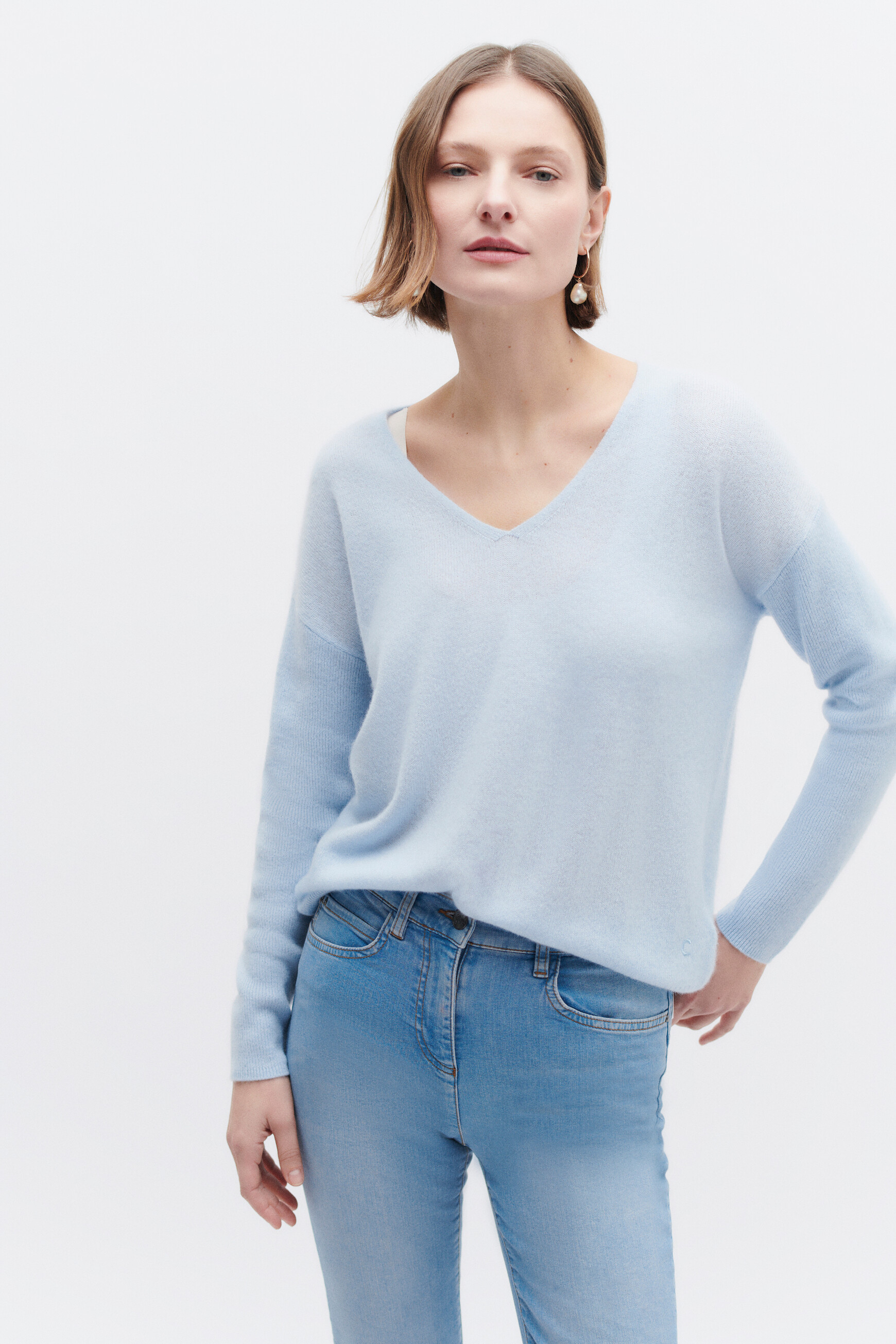 Robe Longue Imprimee Doublee Coton - Armand Thiery Femme