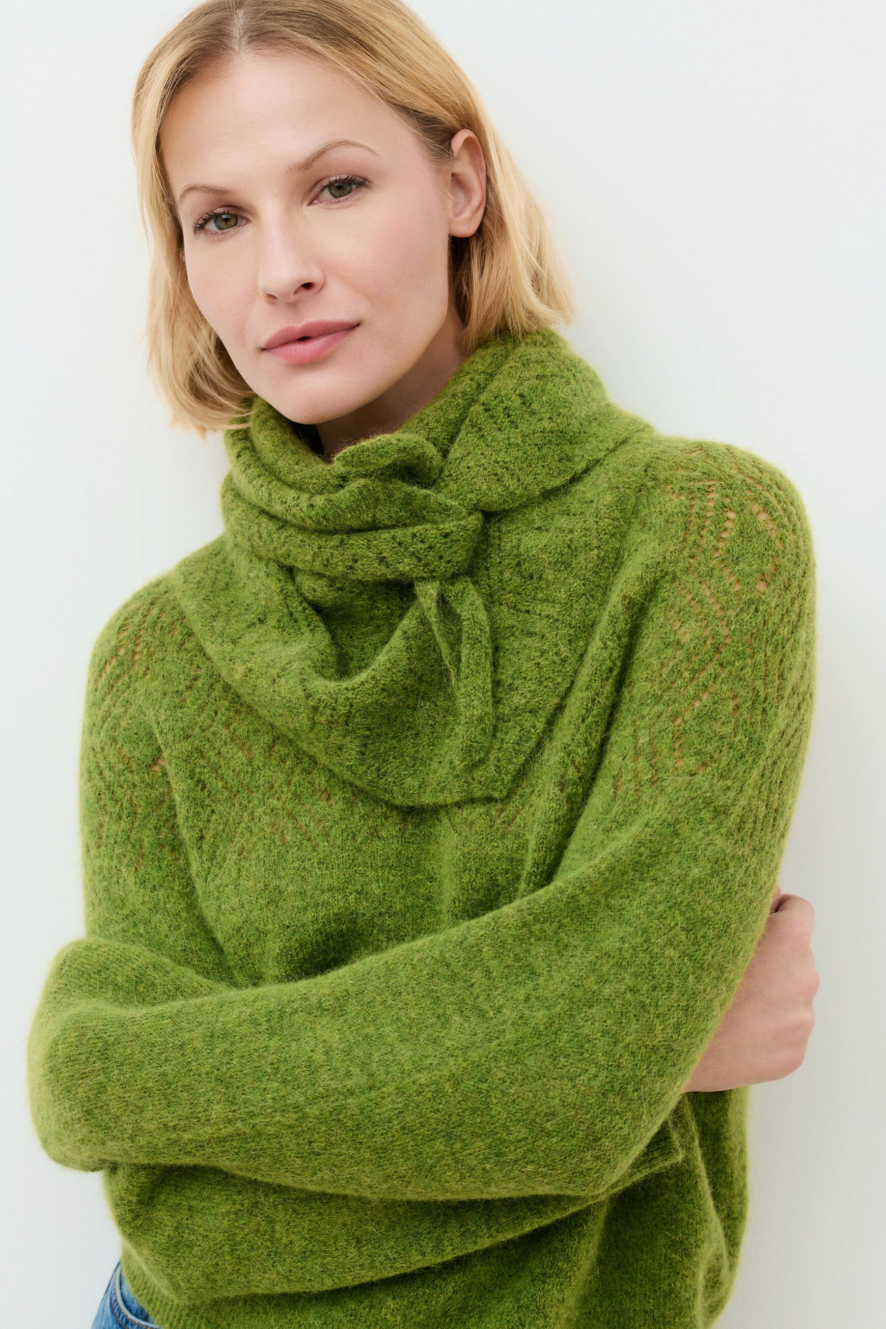 Foulard Loic vert femme