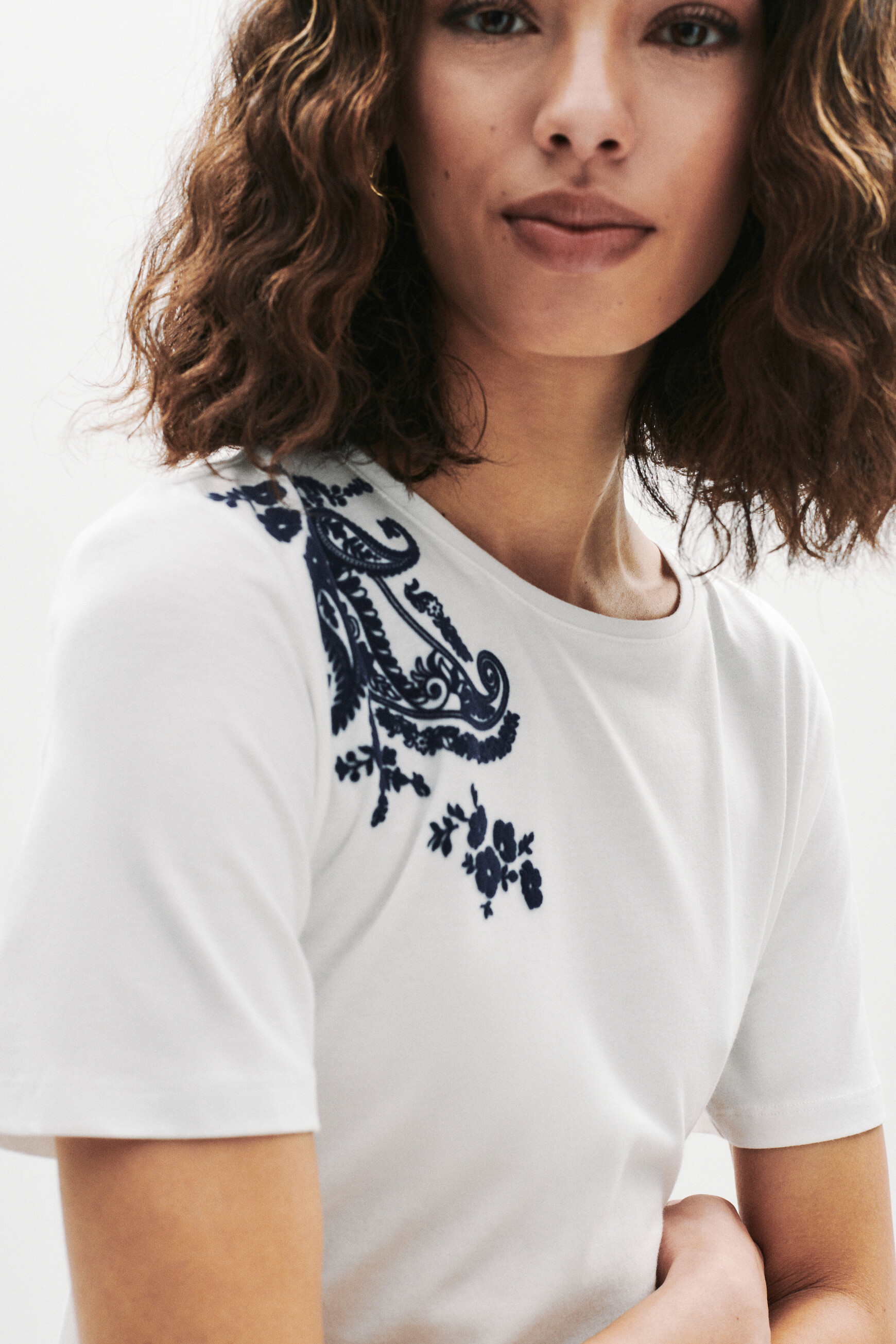 t shirt tegane ecru femme T-shirt Tegane ecru femme