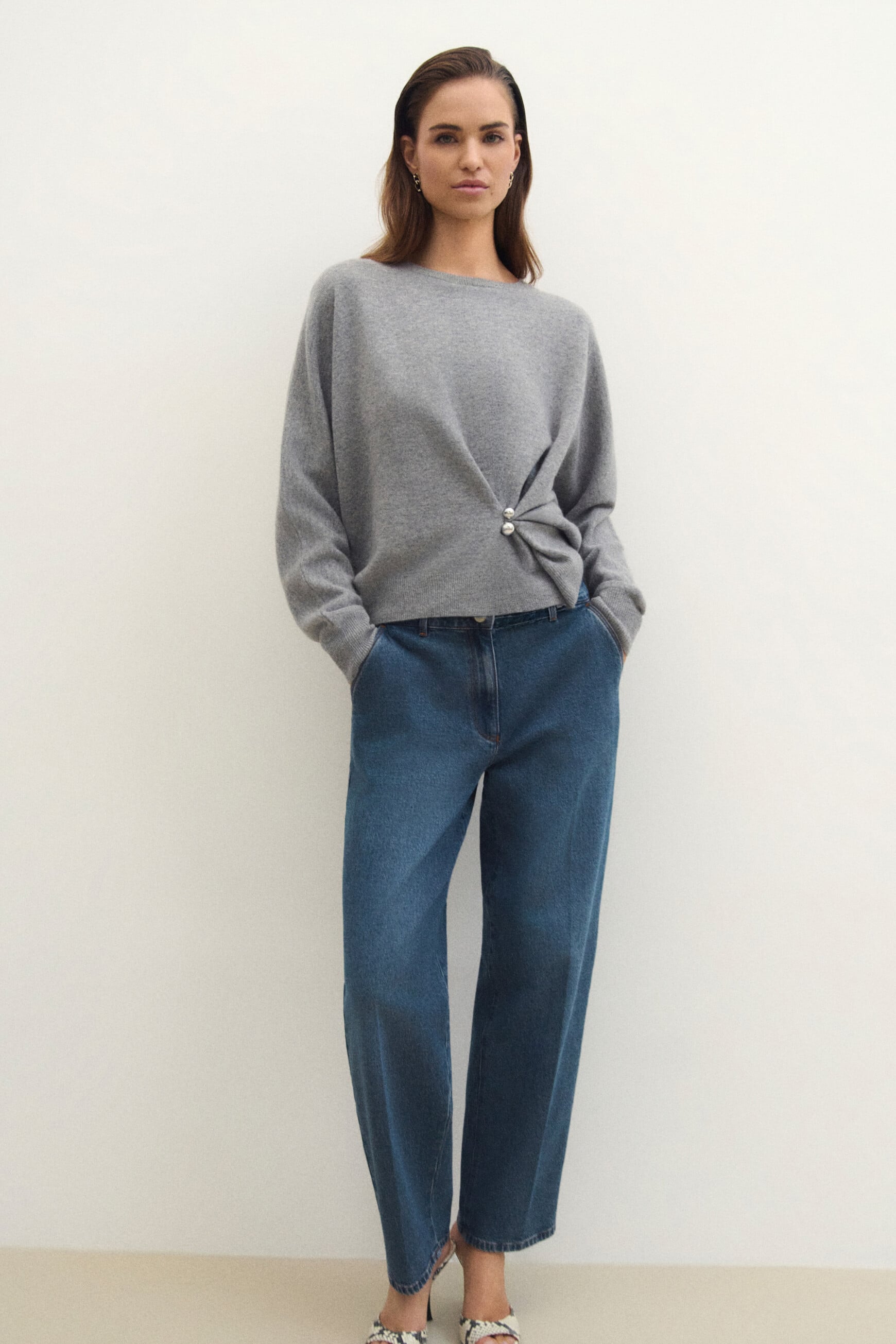 Pullover Mcandy grau damen