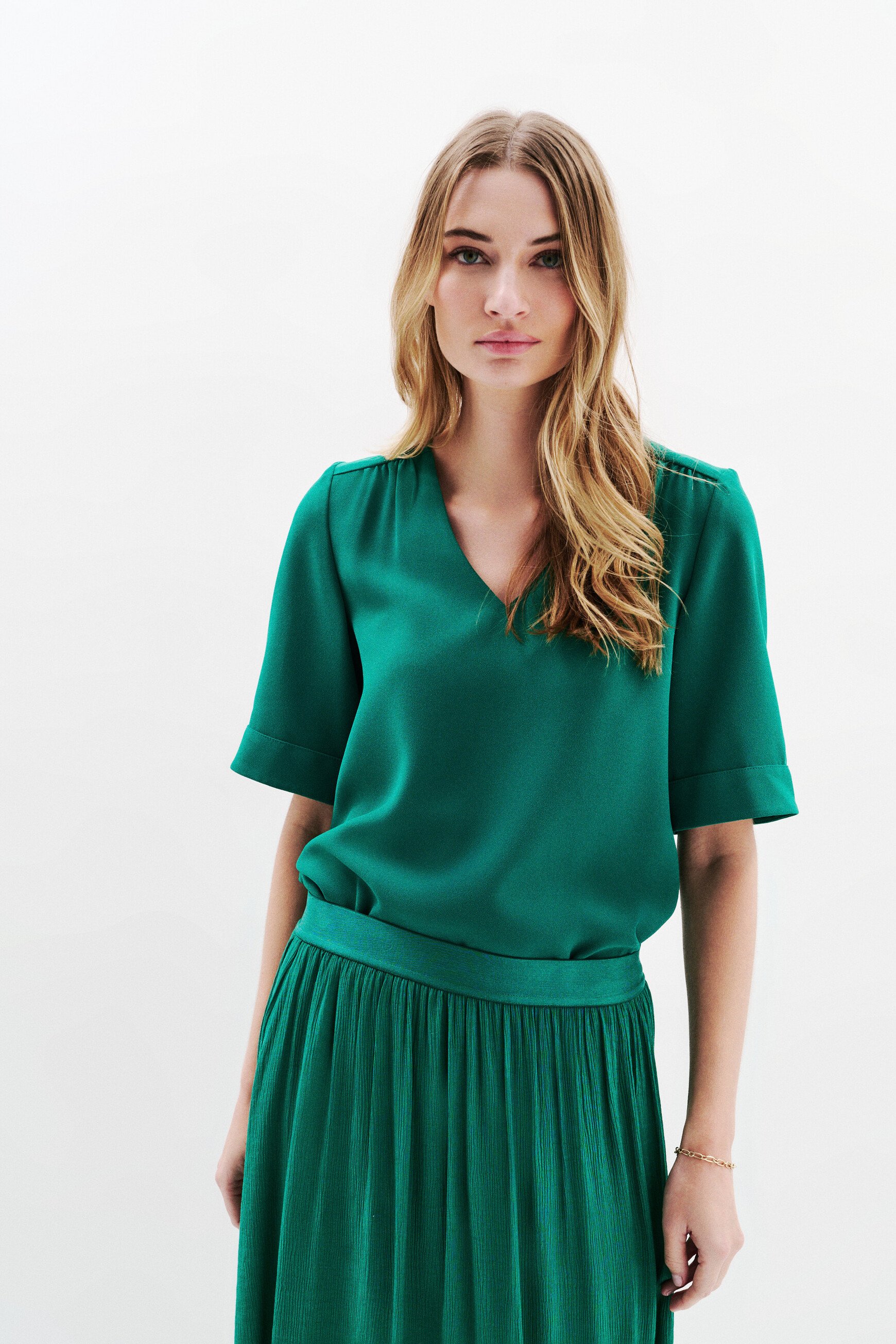 bluse cnoe vert fonce damen Bluse Cnoe vert foncé damen