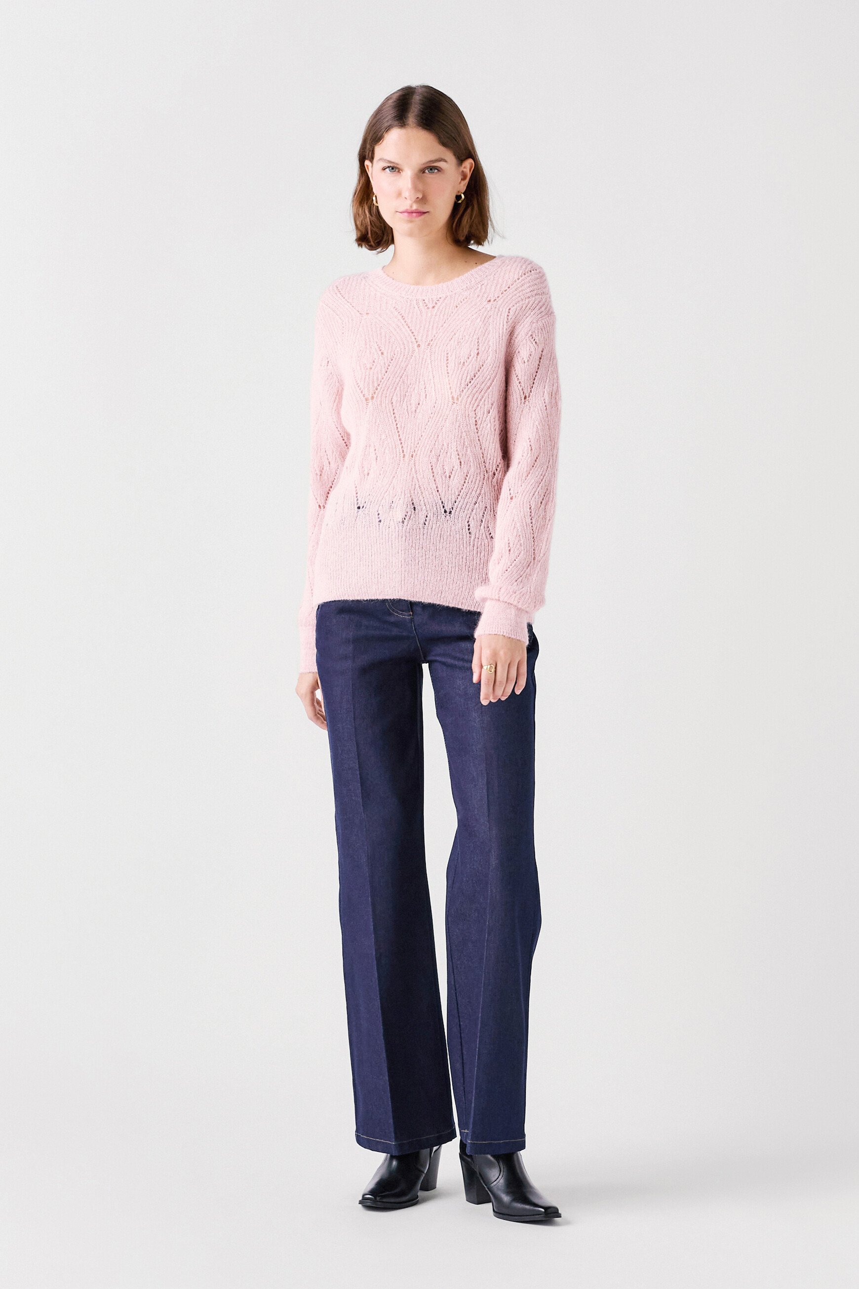 Pull mgordon Made in Italy rose pastel femme