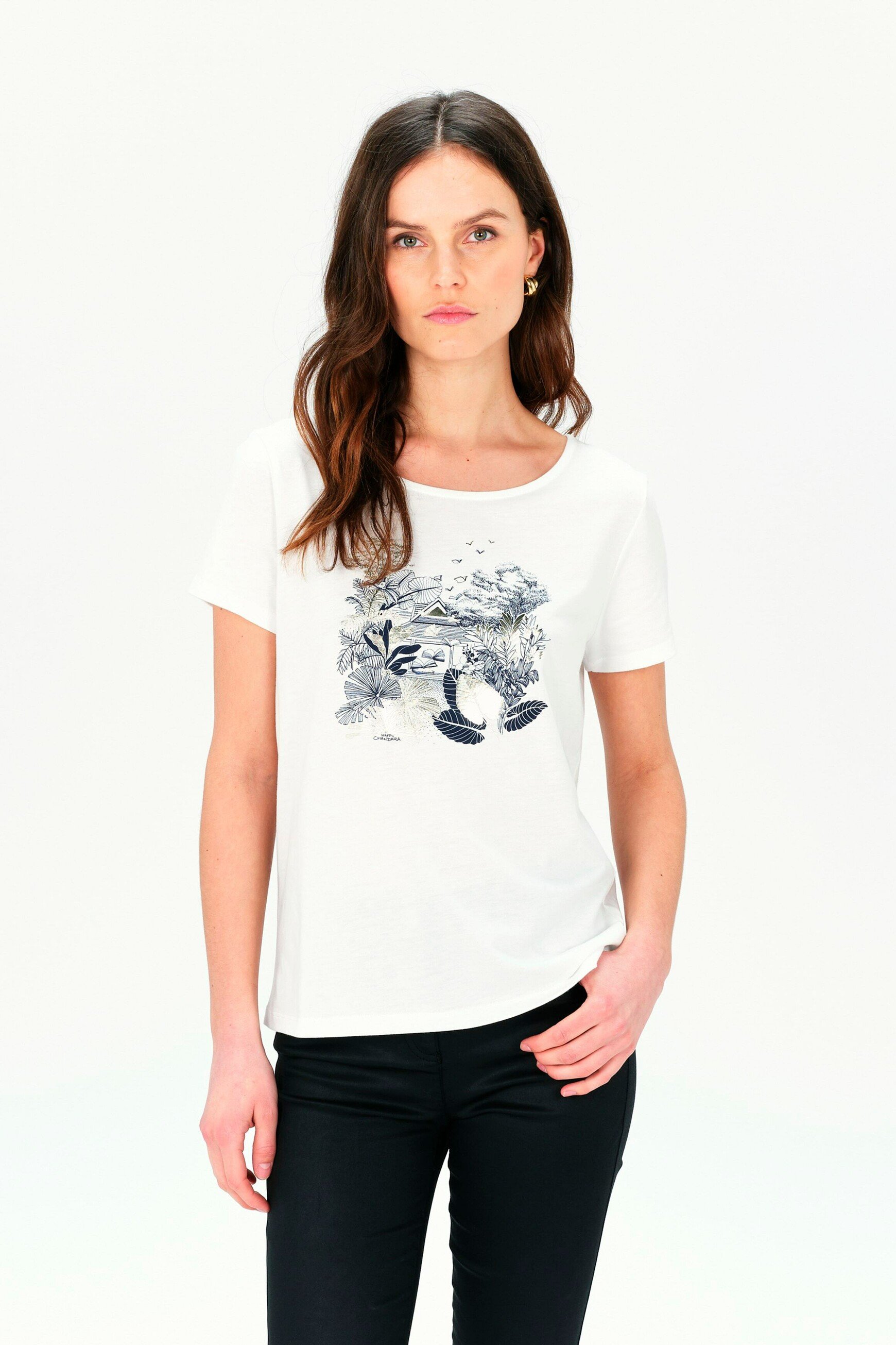 t shirt toutes a lecole taxime house bianco donna T-shirt Toutes à l'école taxime house bianco donna