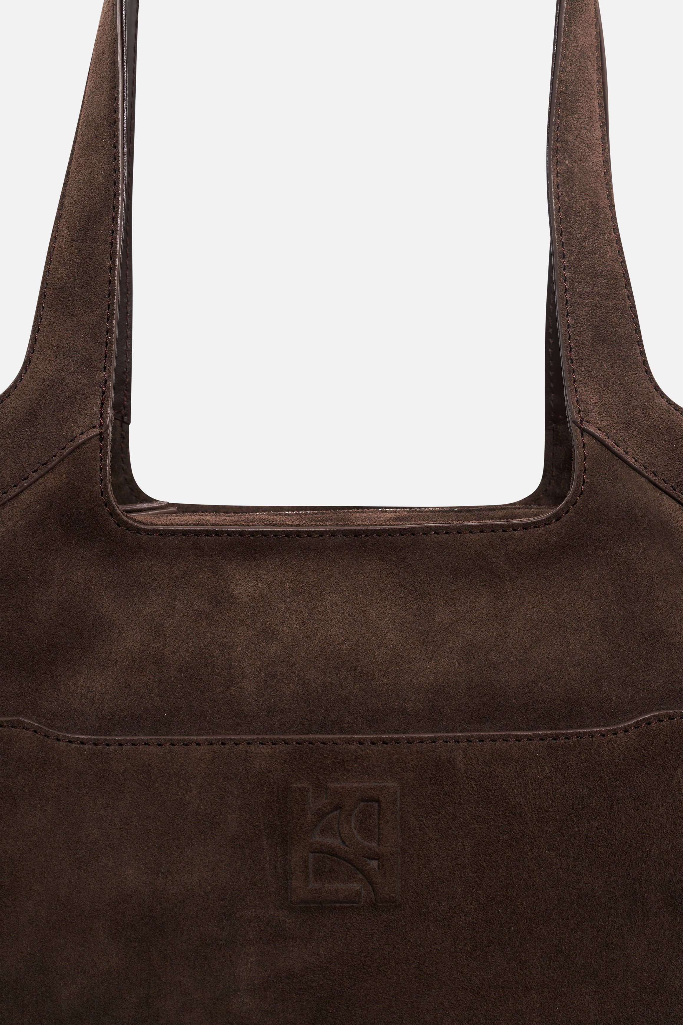 sac sacha en croute de cuir marron fonce femme Sac Sacha en croûte de cuir marron foncé femme