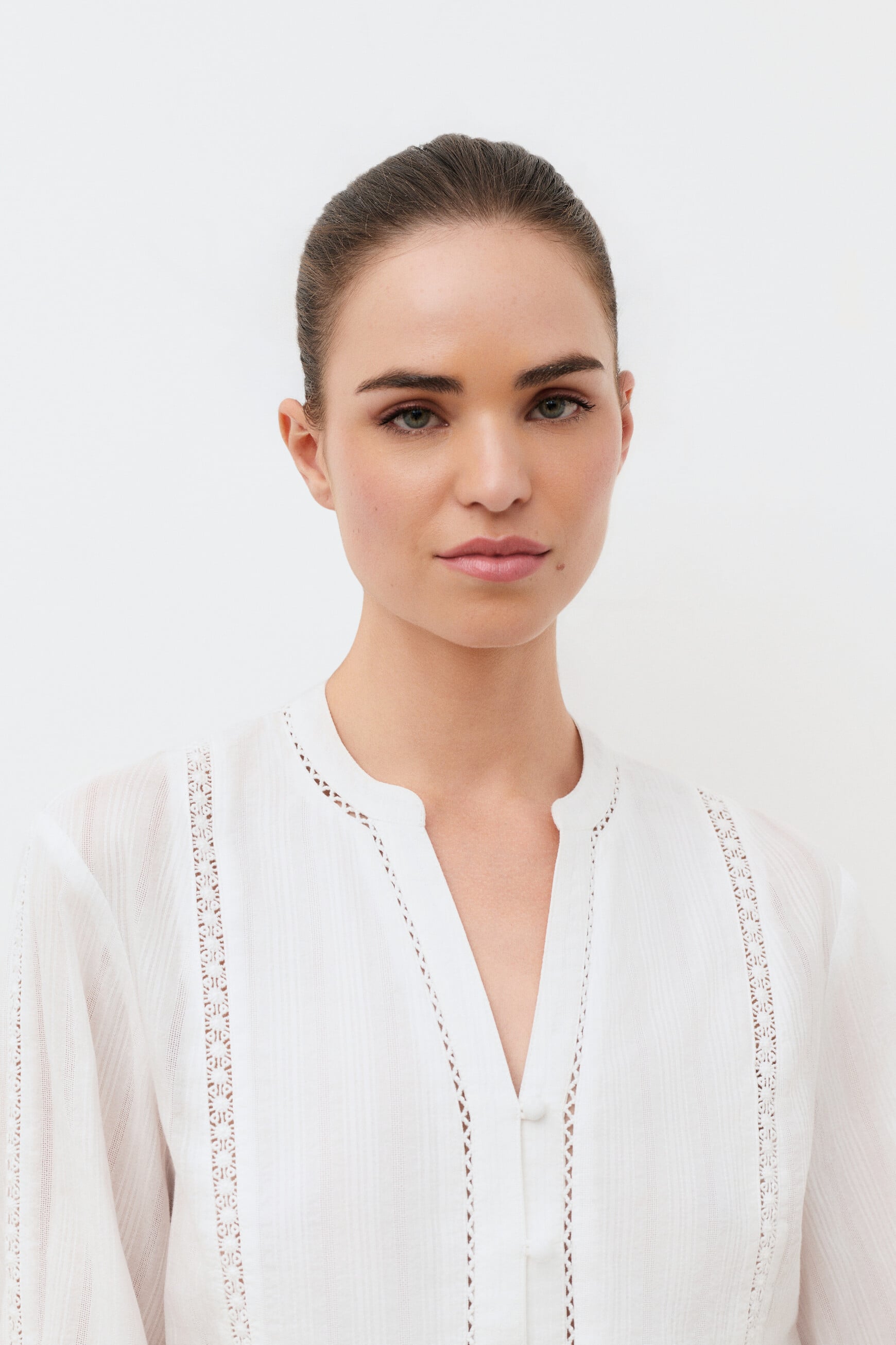 Camicia Cmarina ecru donna