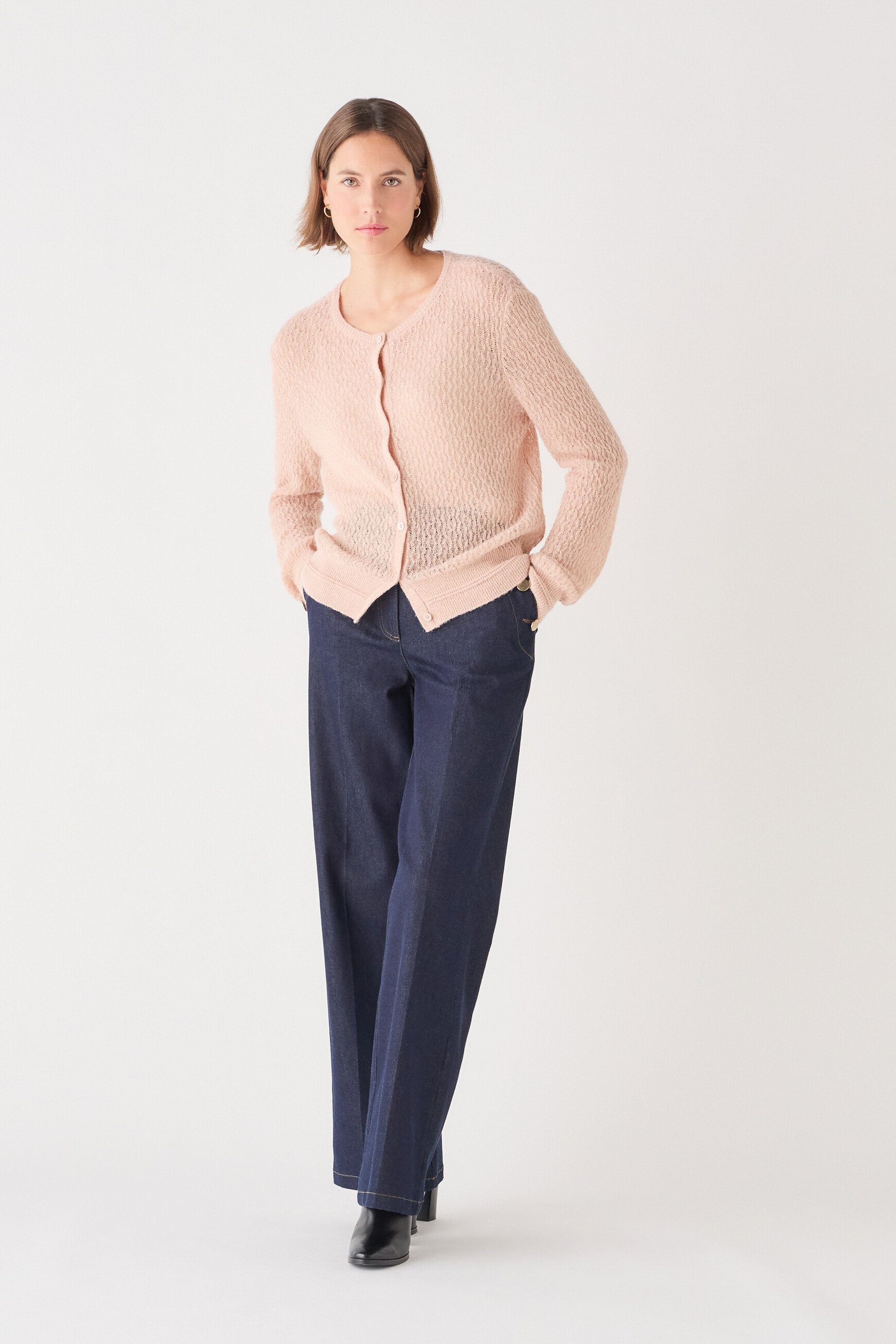 Gilet Mjade rose saumon femme