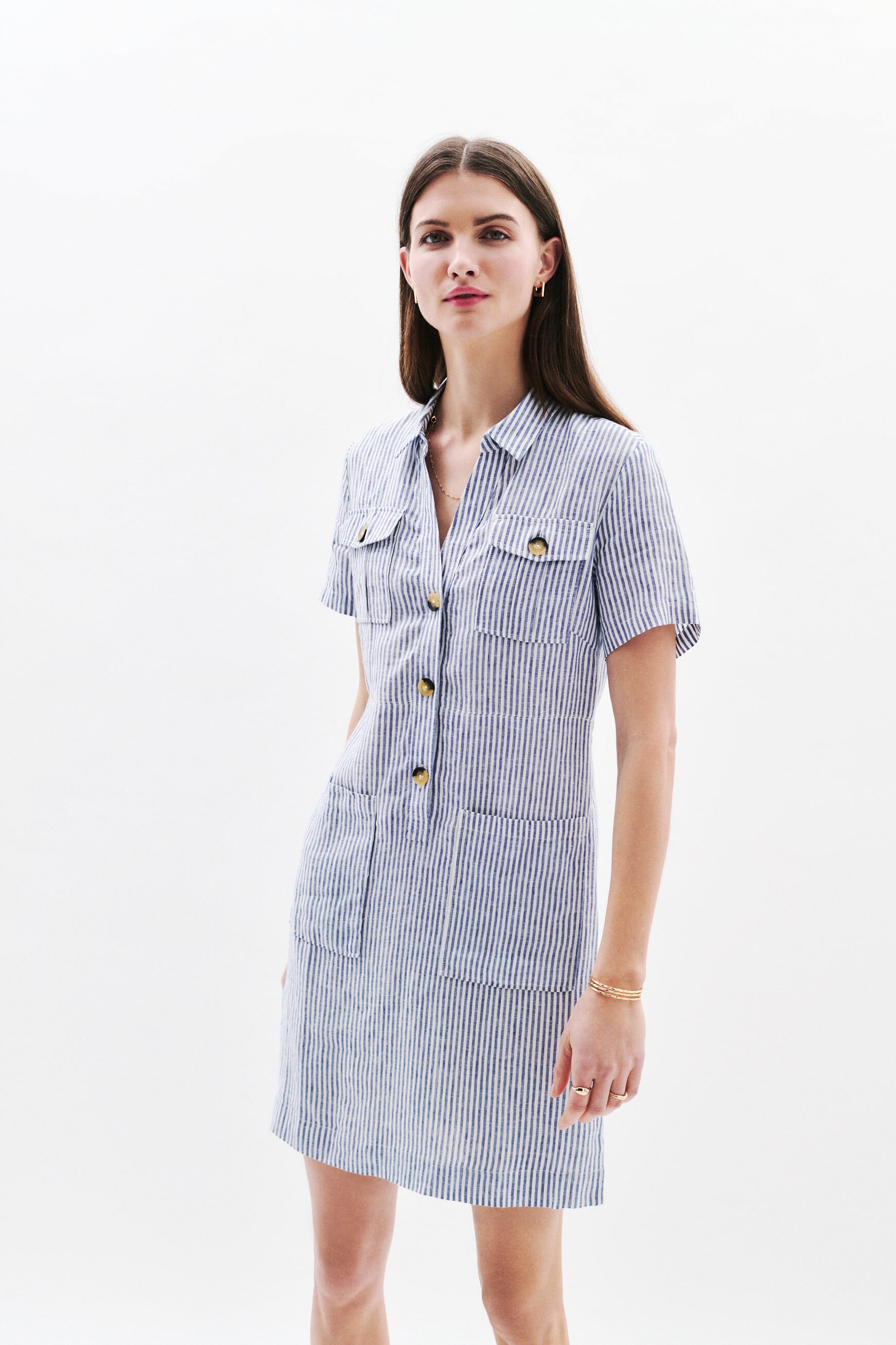 Dress laure1 stone denim woman