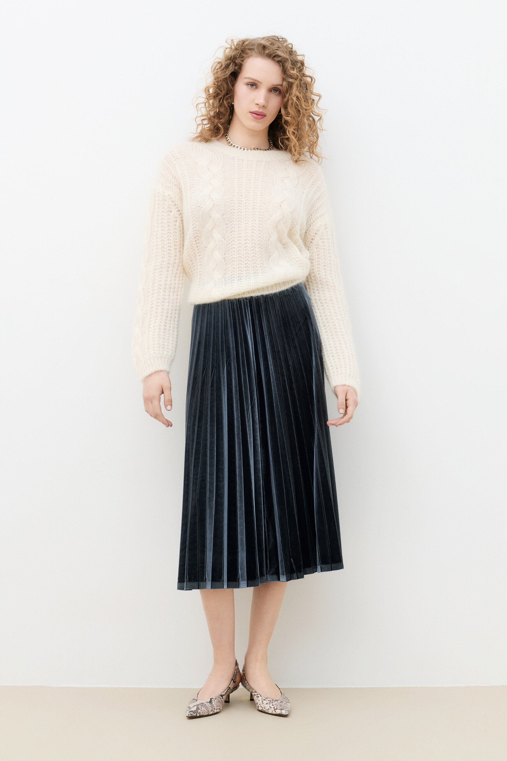 Maglione Mleandro ecru donna