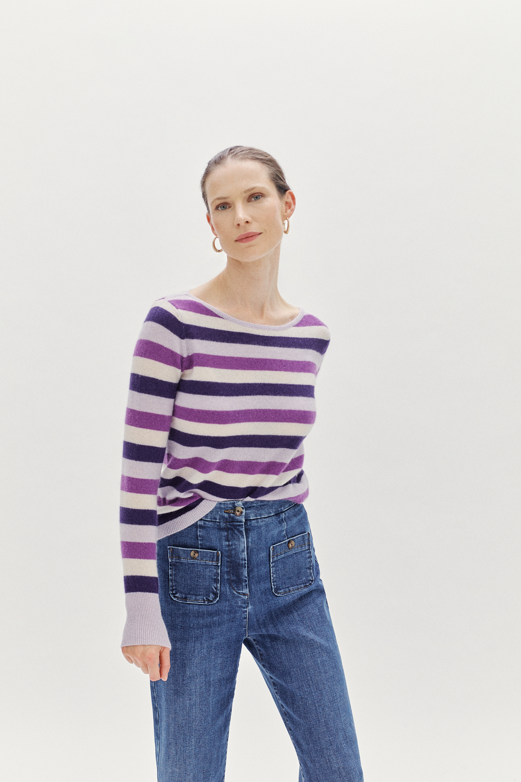 pull zelda 100 cachemire prune femme pull zelda 100% cachemire prune femme