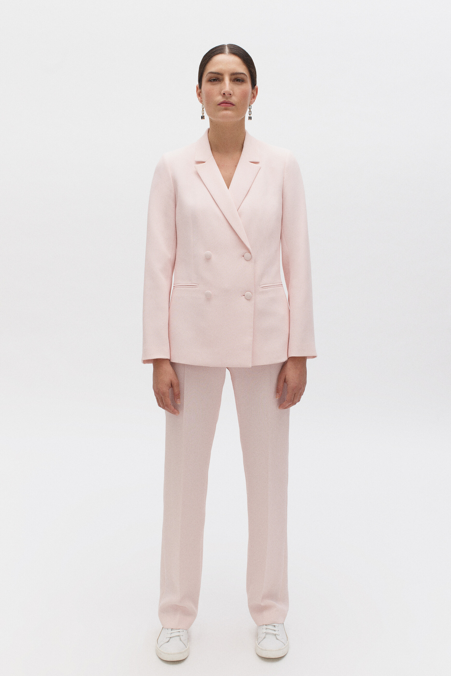 blazer yeleni rose pastel femme blazer yeleni rose pastel femme