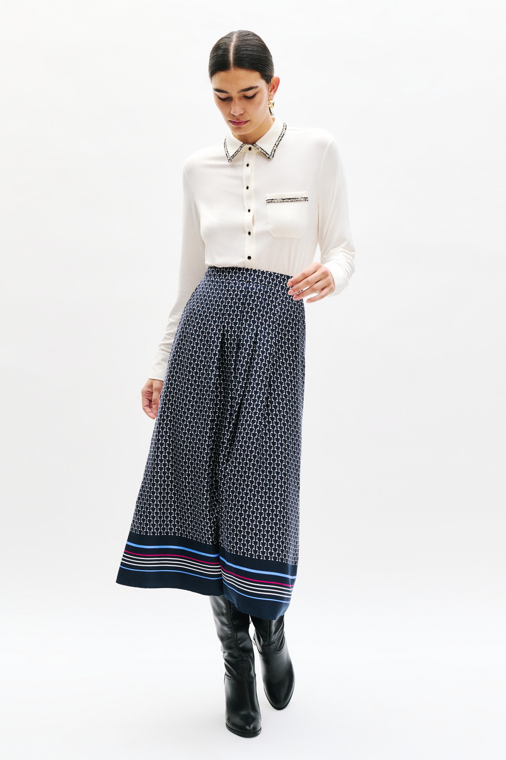 jupe santana bleu marine femme Jupe Santana bleu marine femme