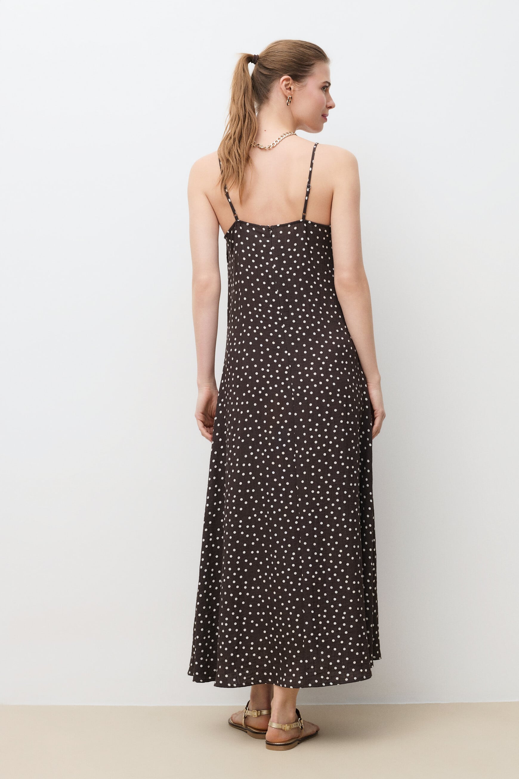 Romalia dress chocolate brown woman