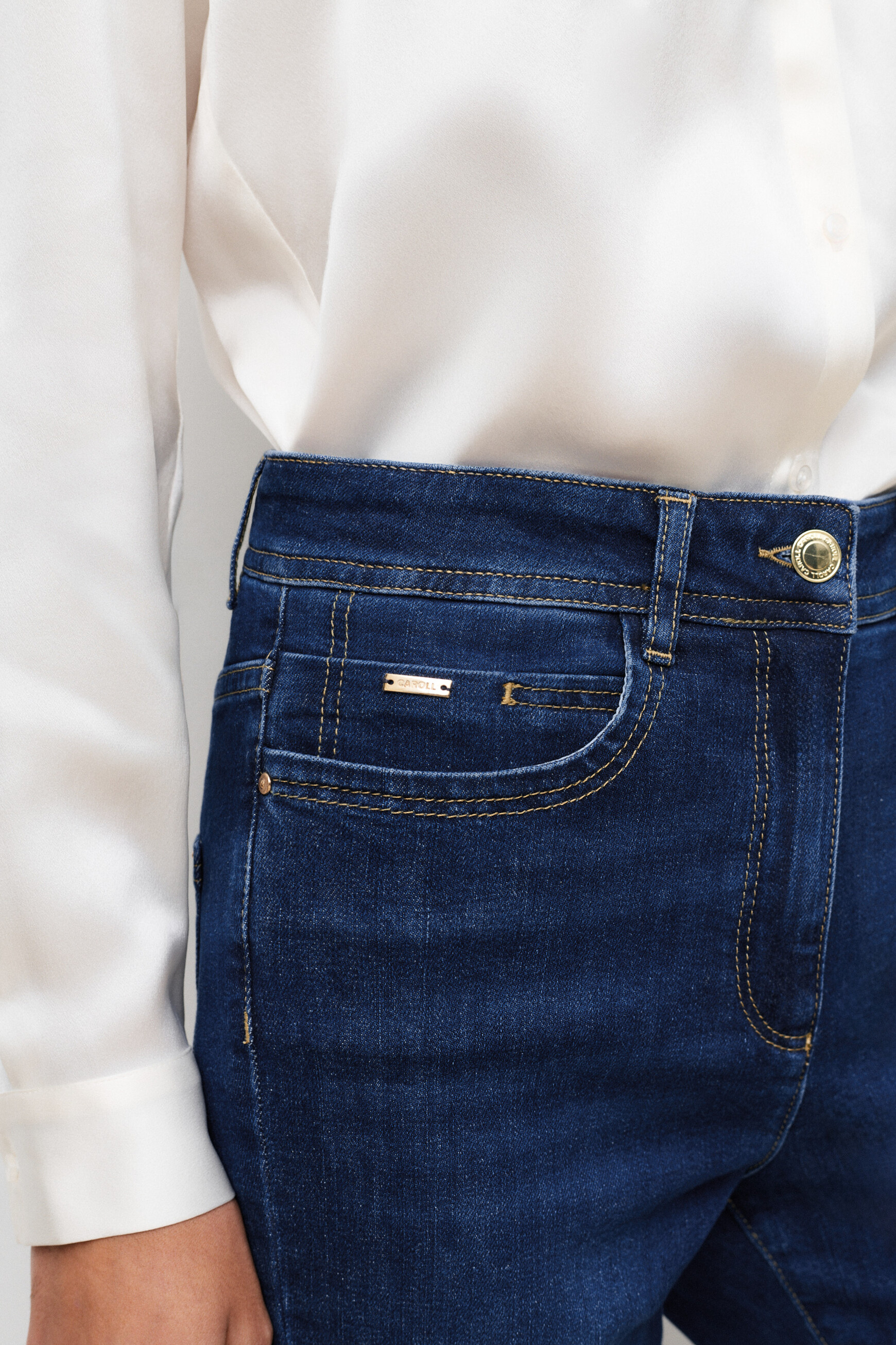 Ptonydenim2 trousers stone denim woman