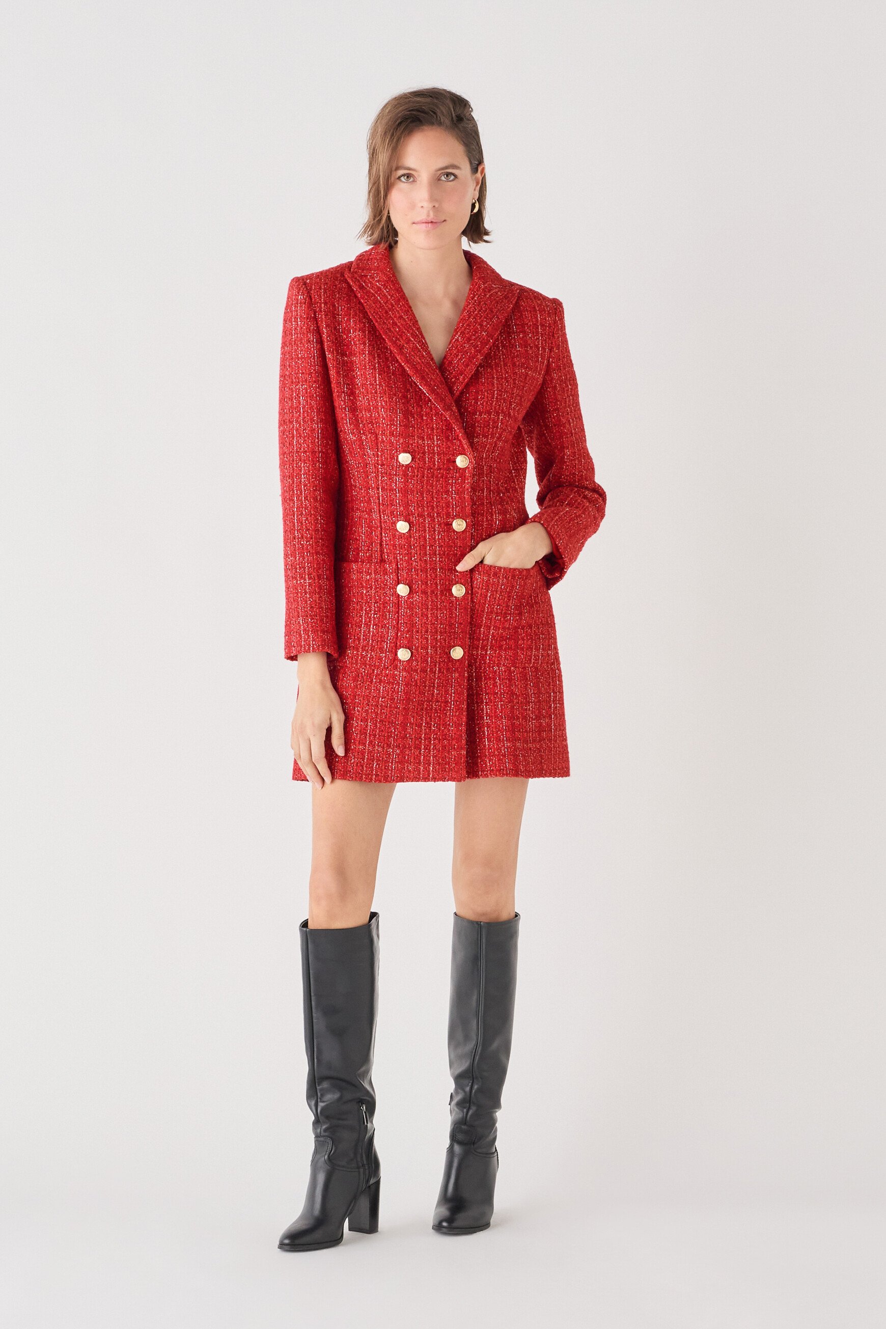 Veste Vchristmasl rouge femme