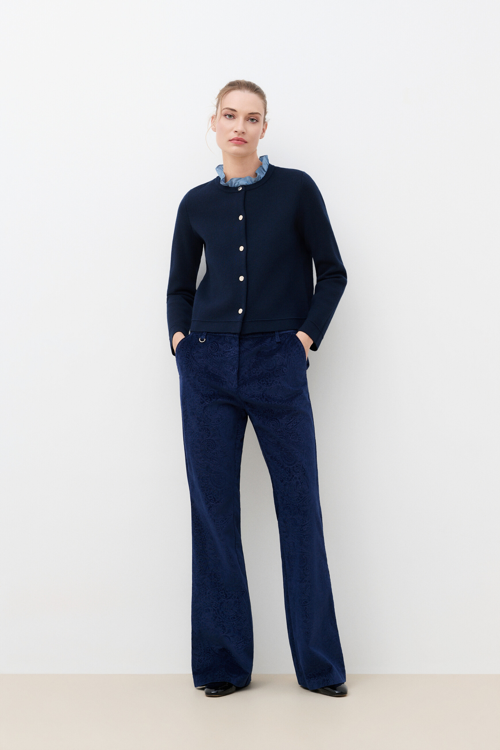 Mdelwyn sweater navy blue woman