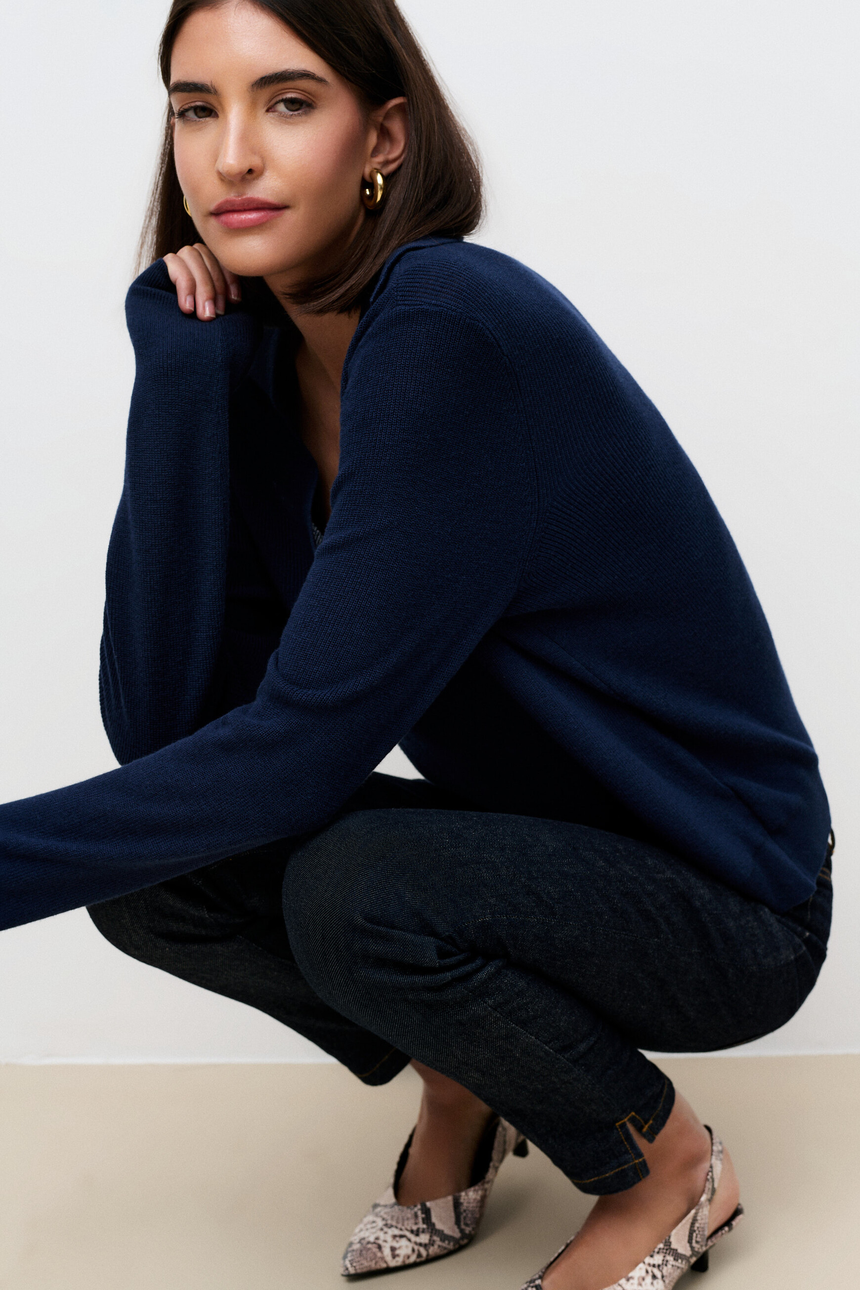 Pull Maiwen bleu marine femme