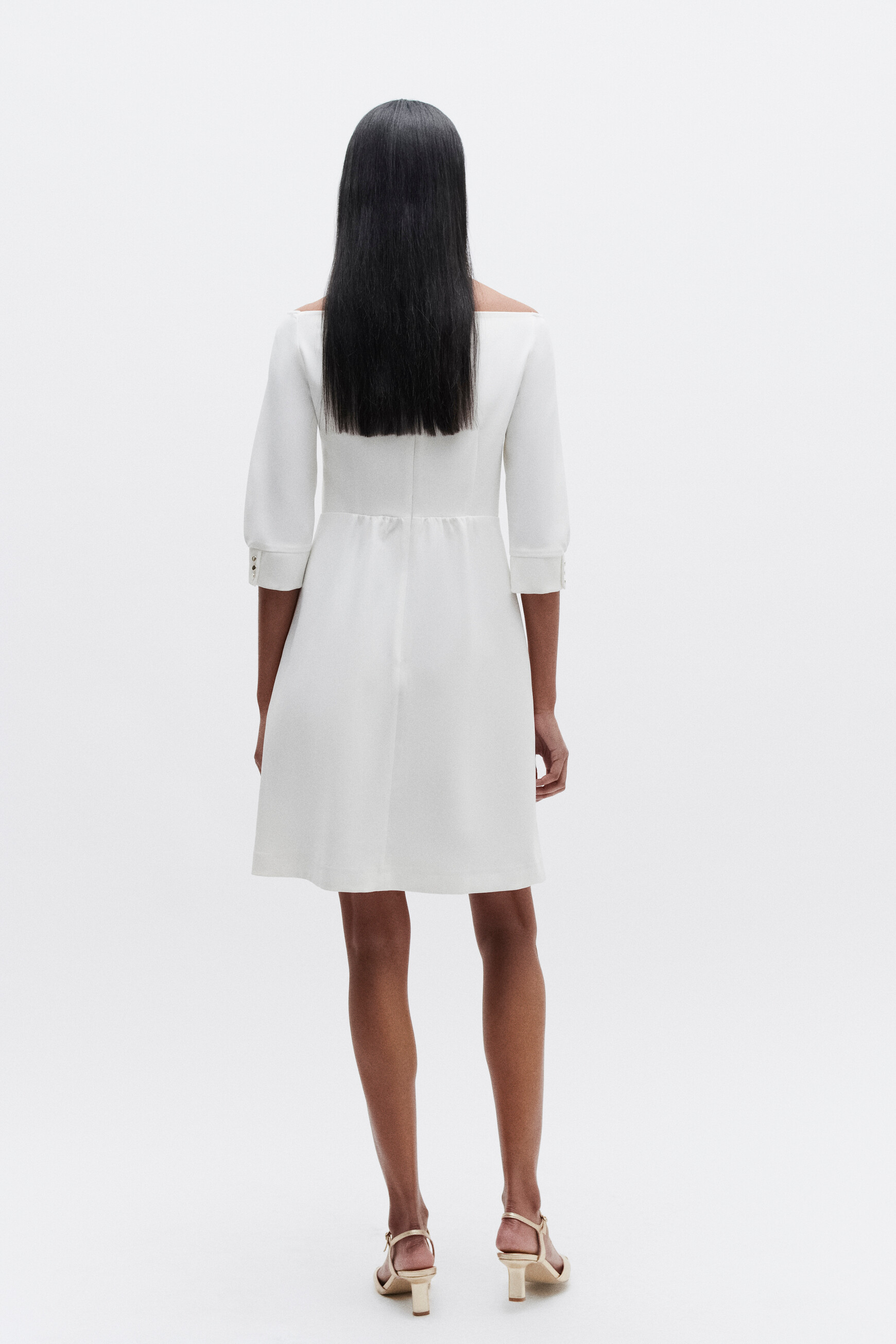 Robe mars blanc femme