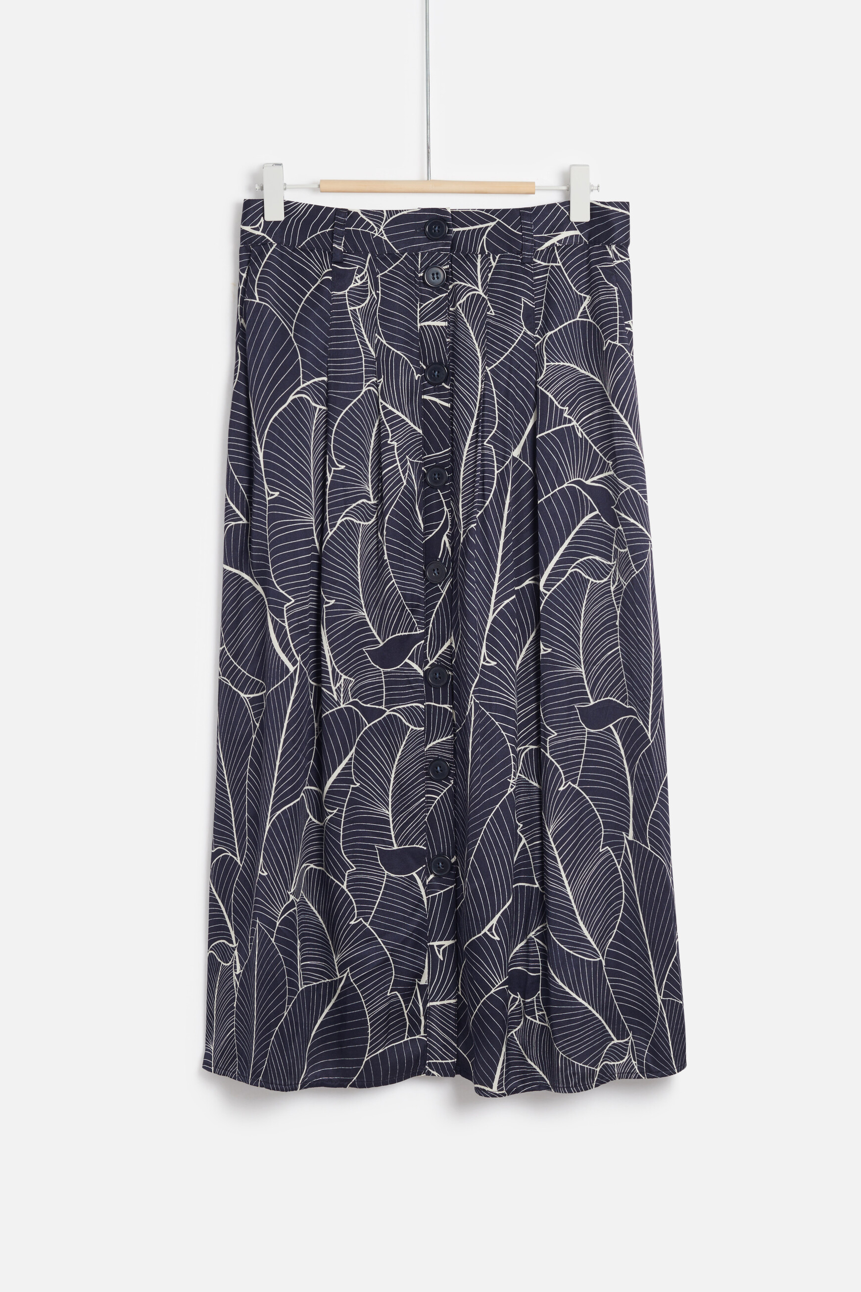 jupe malo boutonnee bleu marine femme Jupe malo boutonnée bleu marine femme