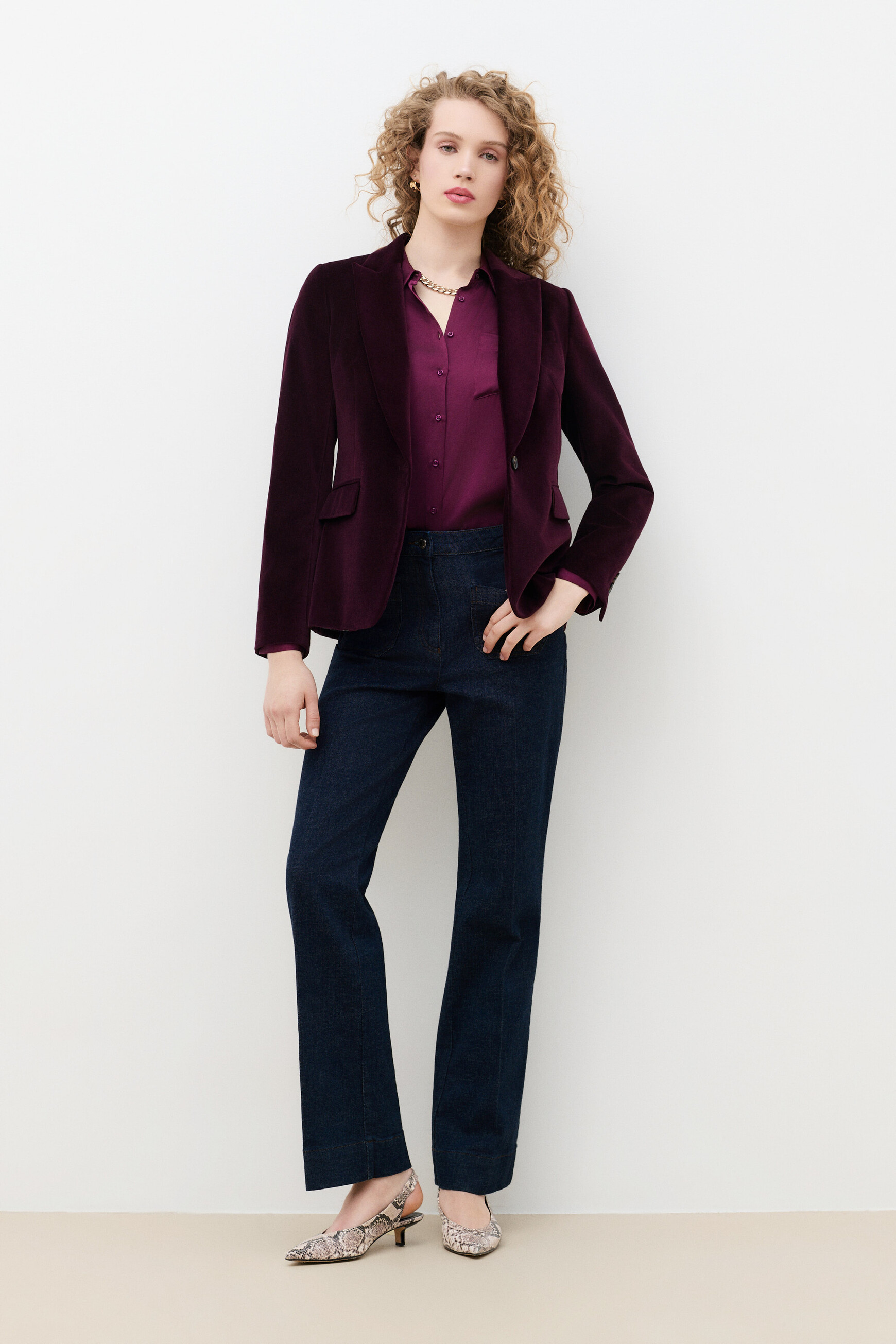 blazer aurora prune femme