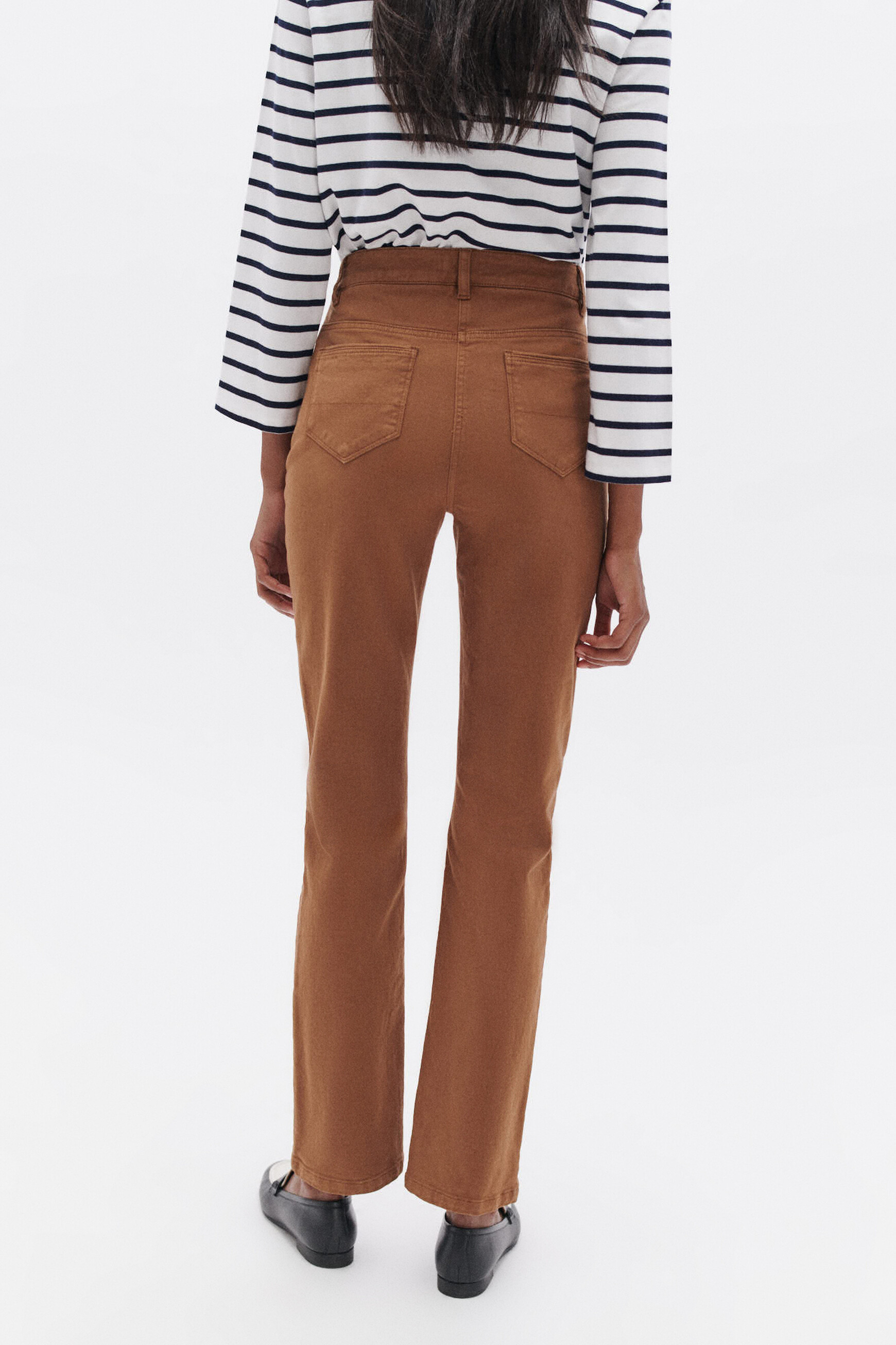 pantalon pdarwino marron cognac femme Pantalon pdarwino marron cognac femme
