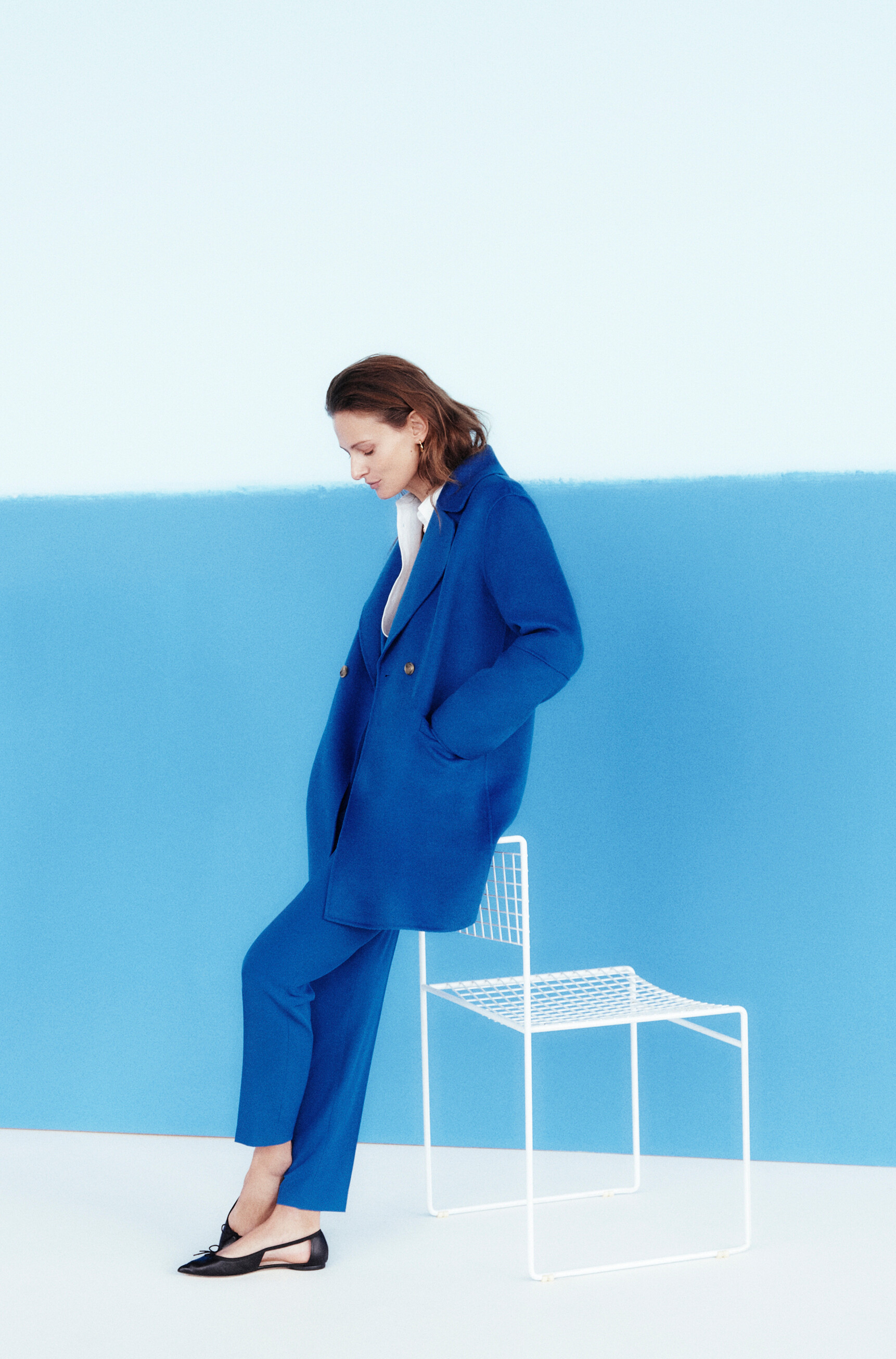 manteau william bleu electrique femme manteau william bleu electrique femme