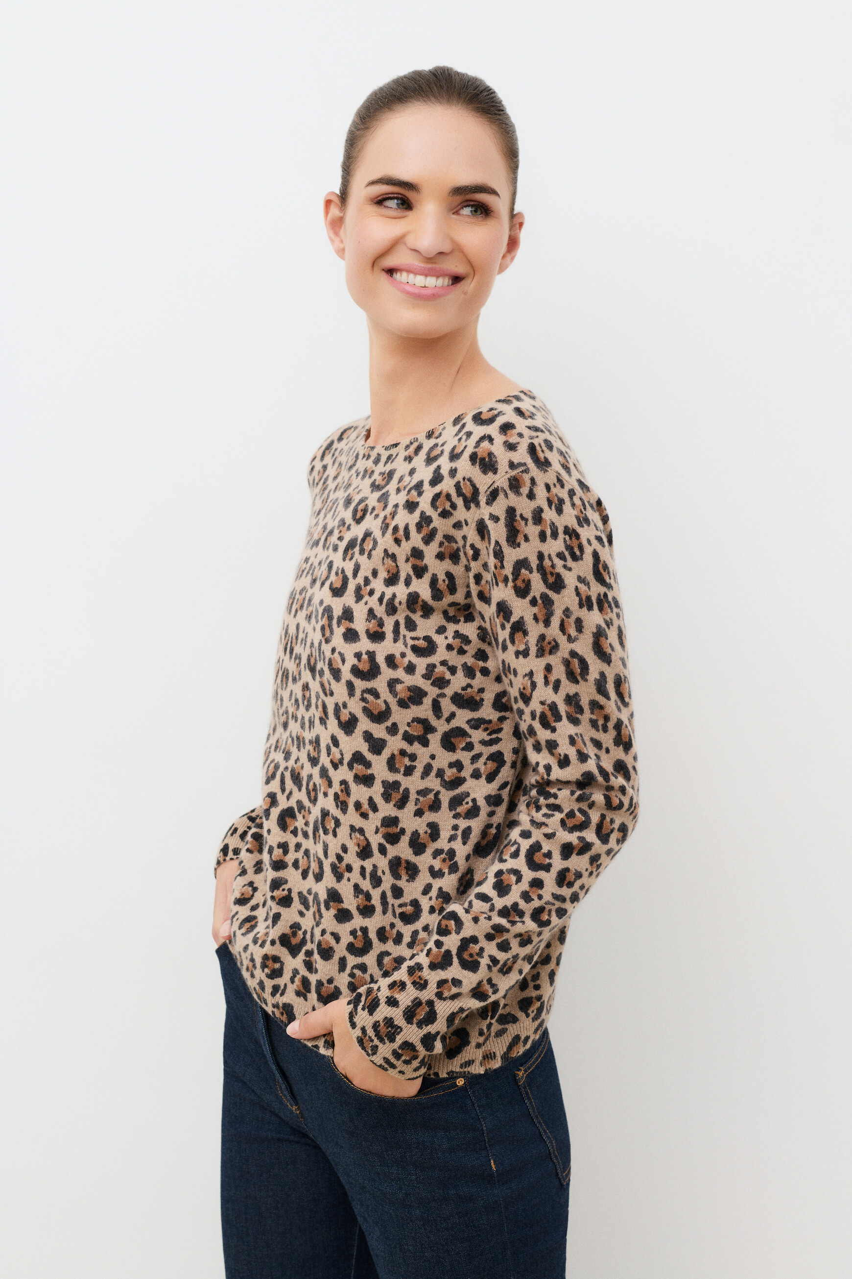 Mzoelo sweater 100% cashmere light grey woman