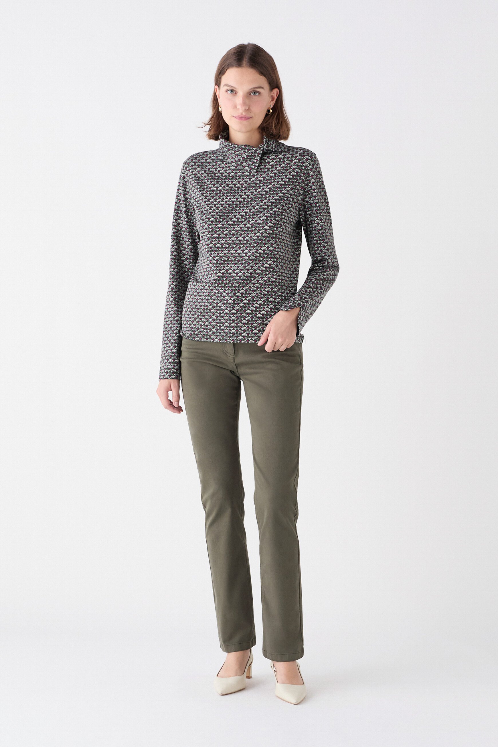 Tanoushka T-shirt khaki green woman
