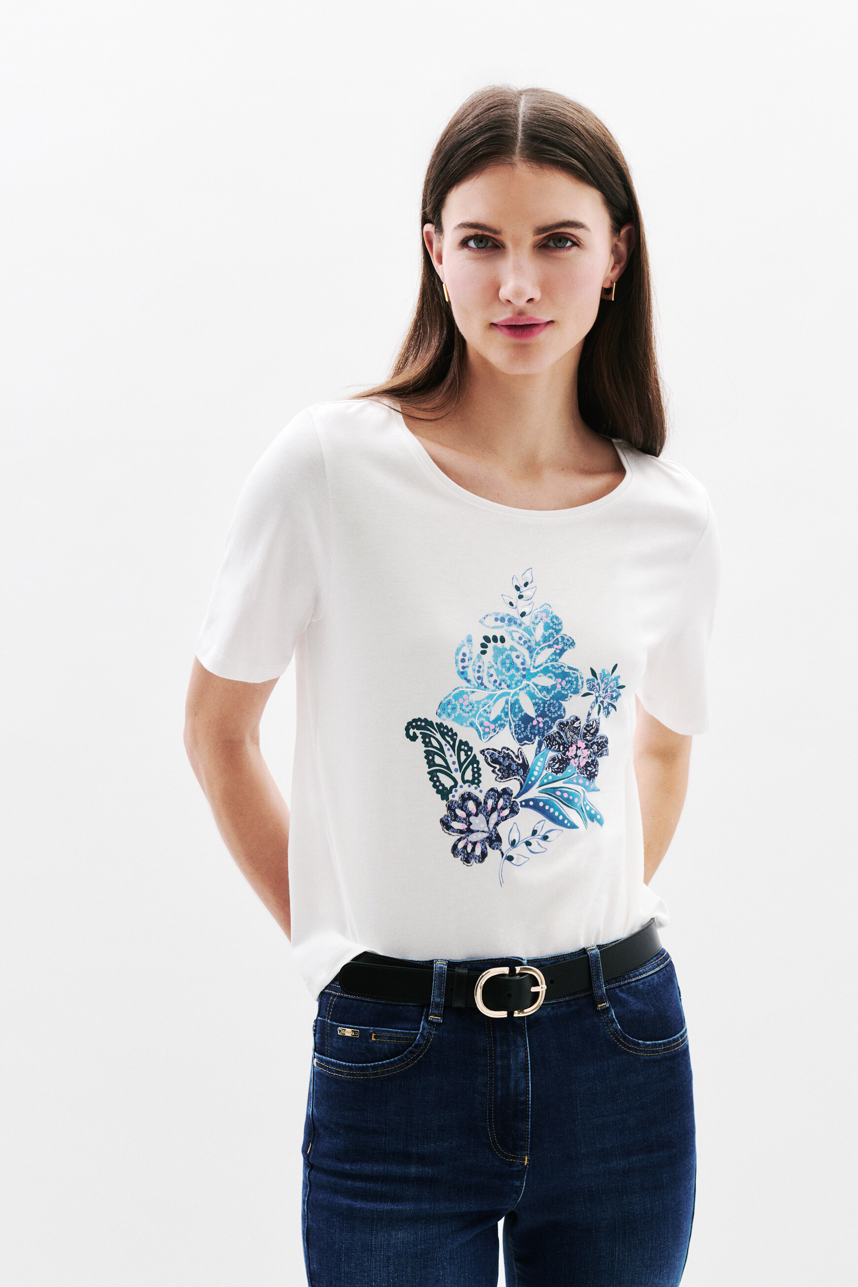 t shirt tjose bleu electrique femme T-shirt Tjose bleu electrique femme