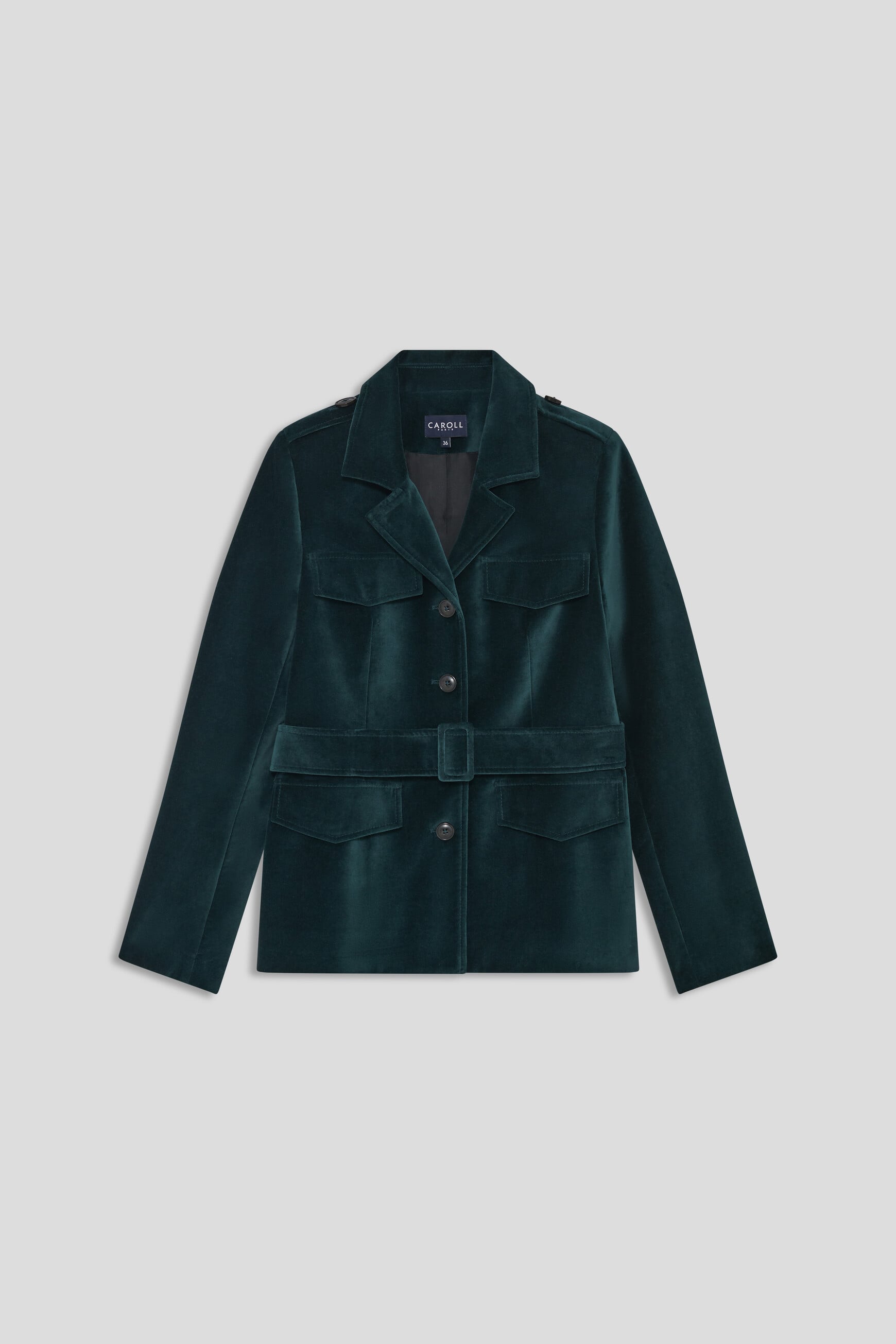 Voceane jacket teal green woman