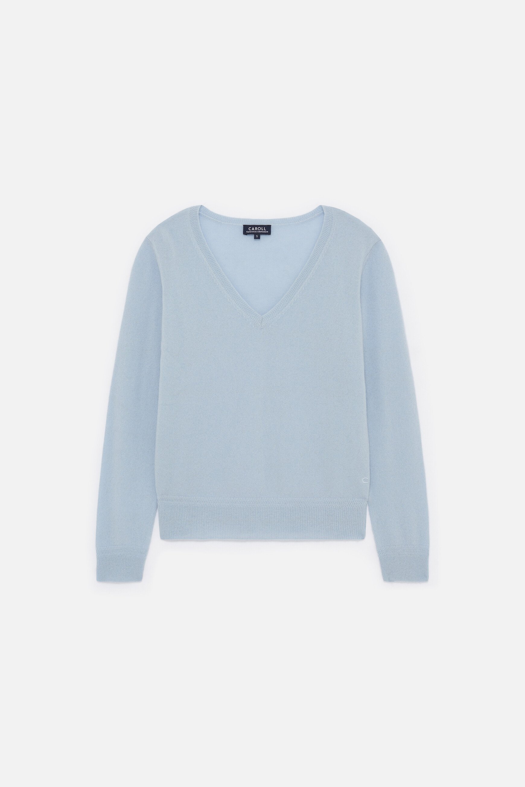 pullover marianne2 100 % kaschmir pastellblau damen