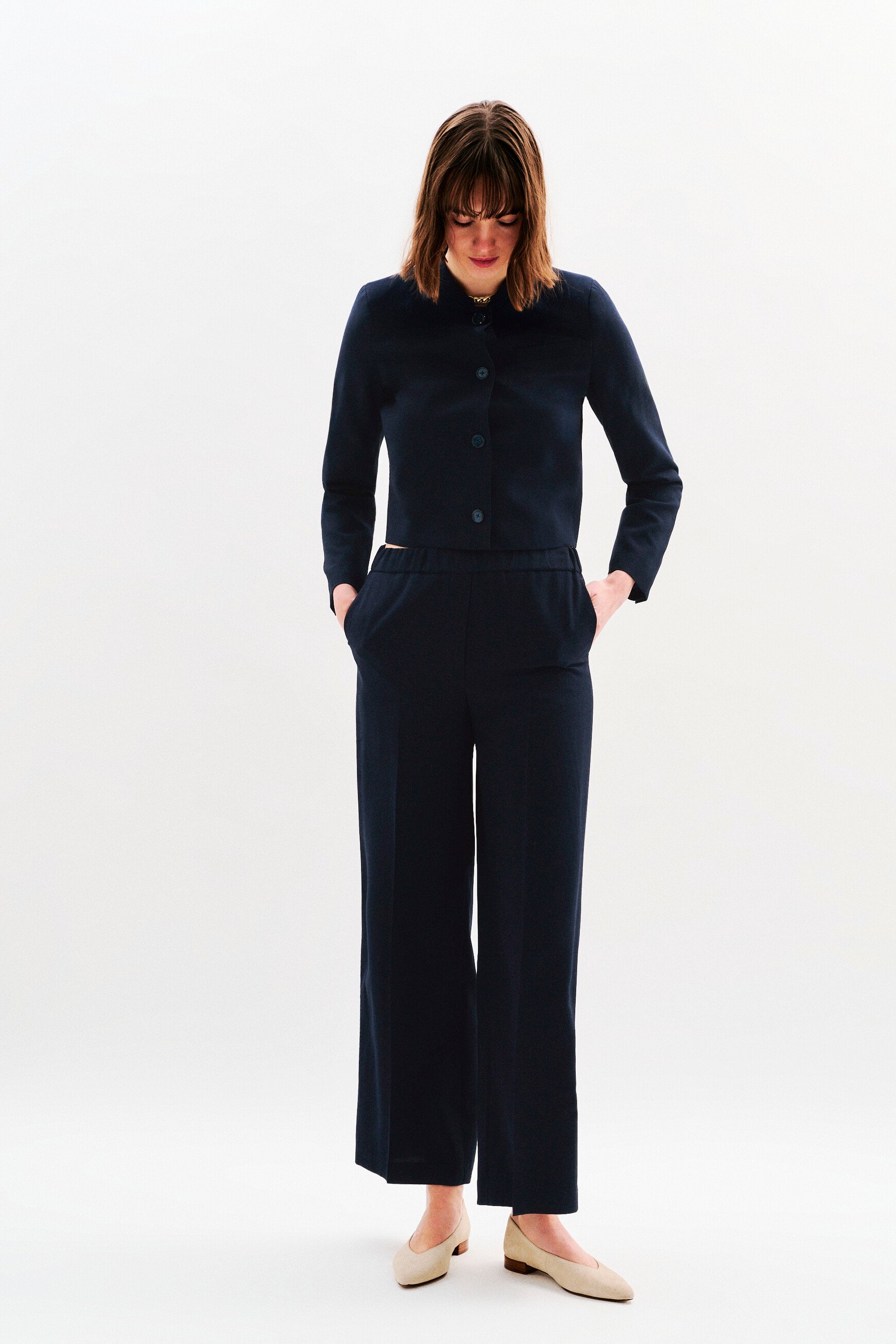 pantalon pviaduc bleu marine femme Pantalon Pviaduc bleu marine femme